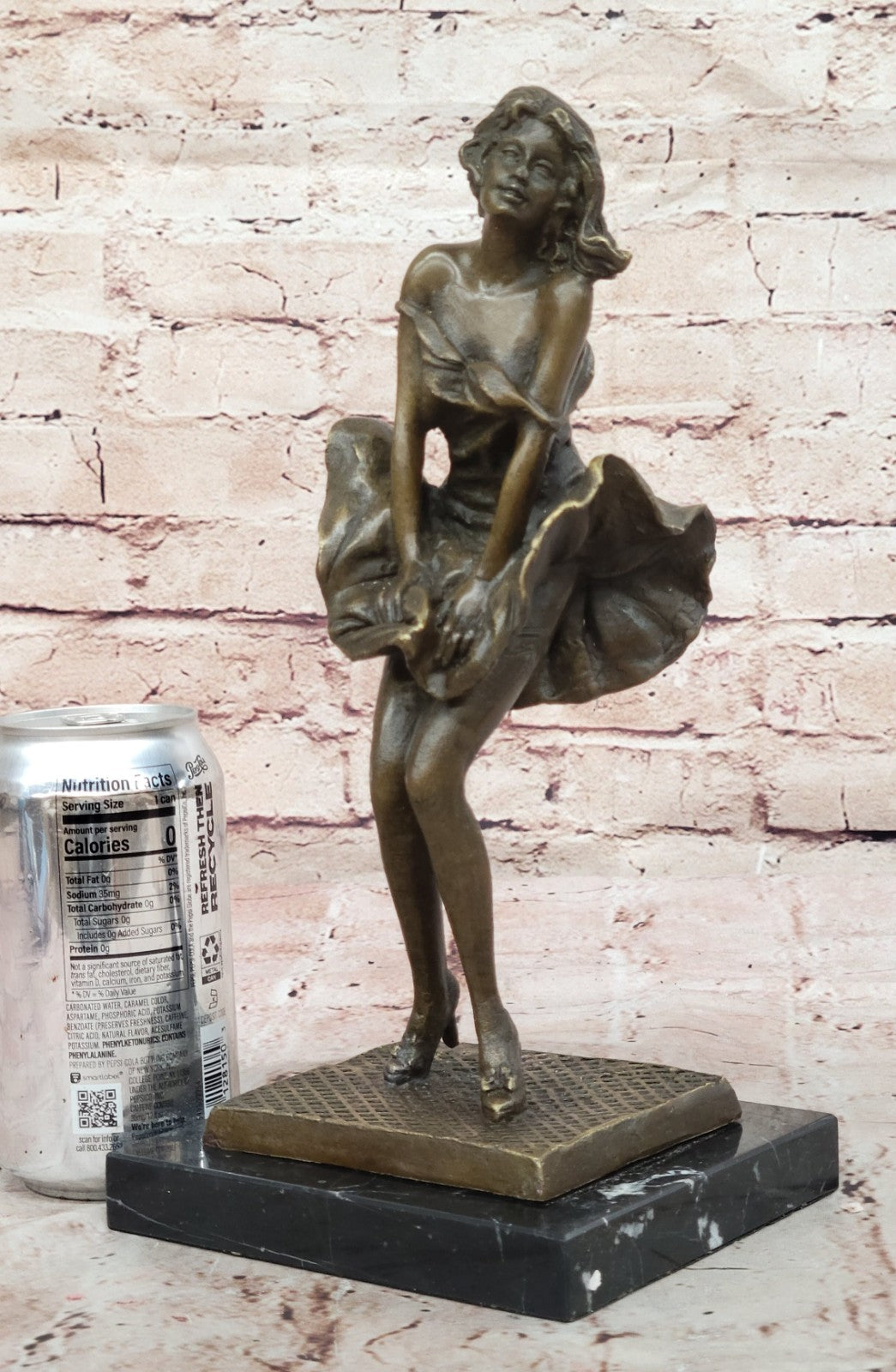 Collector Edition Famous Marylin Monroe Handcrafted by Lost Wax Method Bronze
