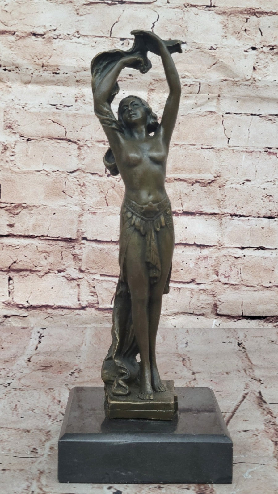 DANCER GYMNAST PURE BRONZE FIGURE STATUE DECORATIVE HOT CAST FIGURINE HOME DEAL