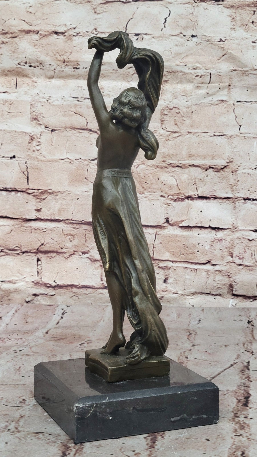 DANCER GYMNAST PURE BRONZE FIGURE STATUE DECORATIVE HOT CAST FIGURINE HOME DEAL