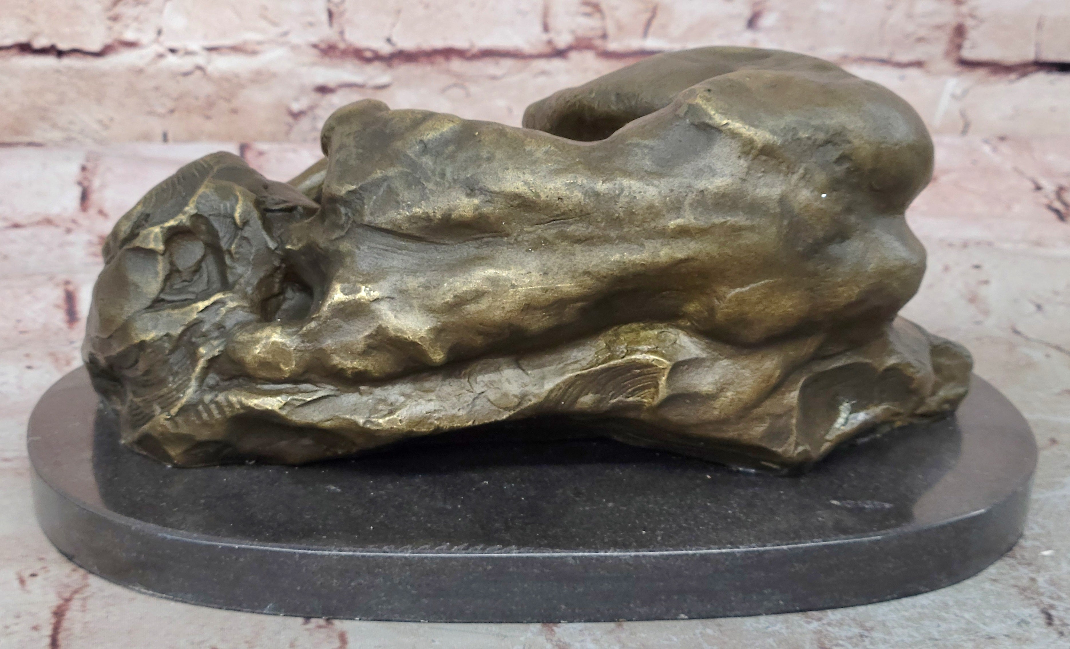 BRONZE NUDE WOMAN Girl Model Erotic Risque sculpture statue Figure Figurine