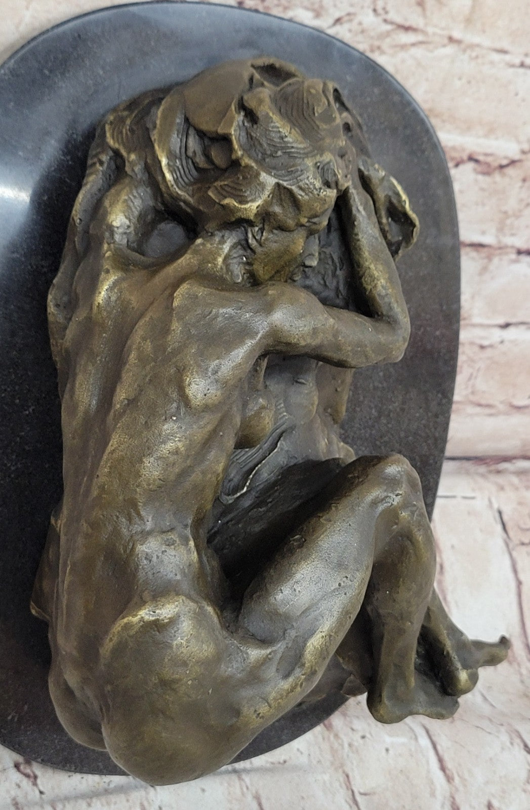 BRONZE NUDE WOMAN Girl Model Erotic Risque sculpture statue Figure Figurine