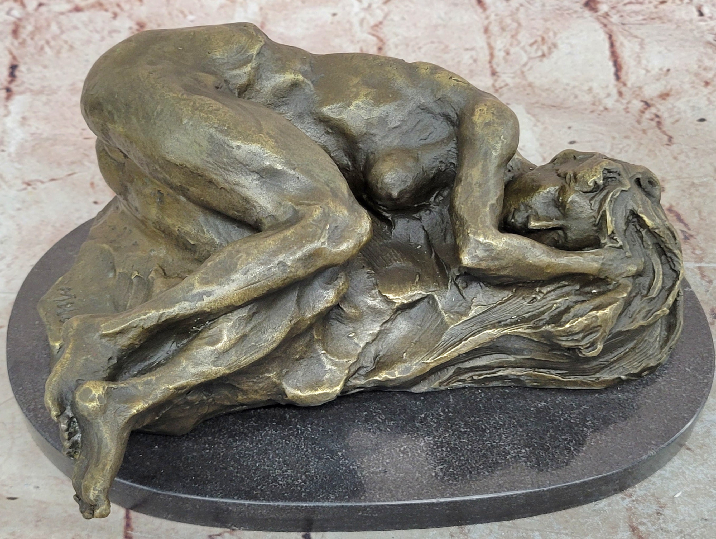 BRONZE NUDE WOMAN Girl Model Erotic Risque sculpture statue Figure Figurine
