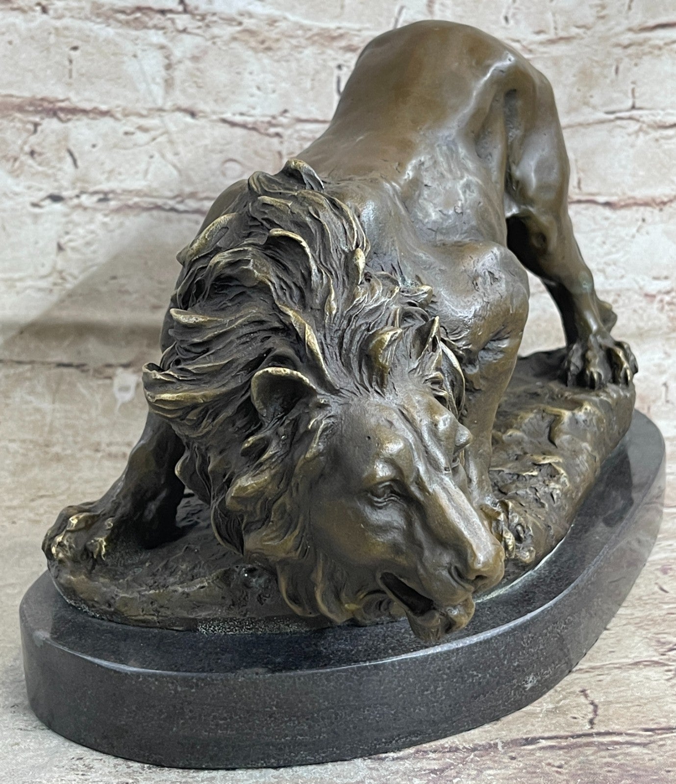 Handcrafted bronze sculpture SALE Animal African Lion Wild Figurine Figure