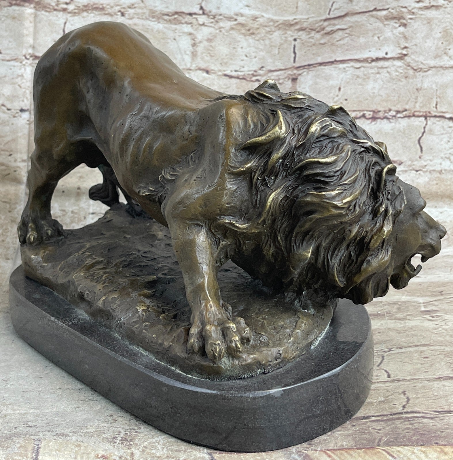 Handcrafted bronze sculpture SALE Animal African Lion Wild Figurine Figure