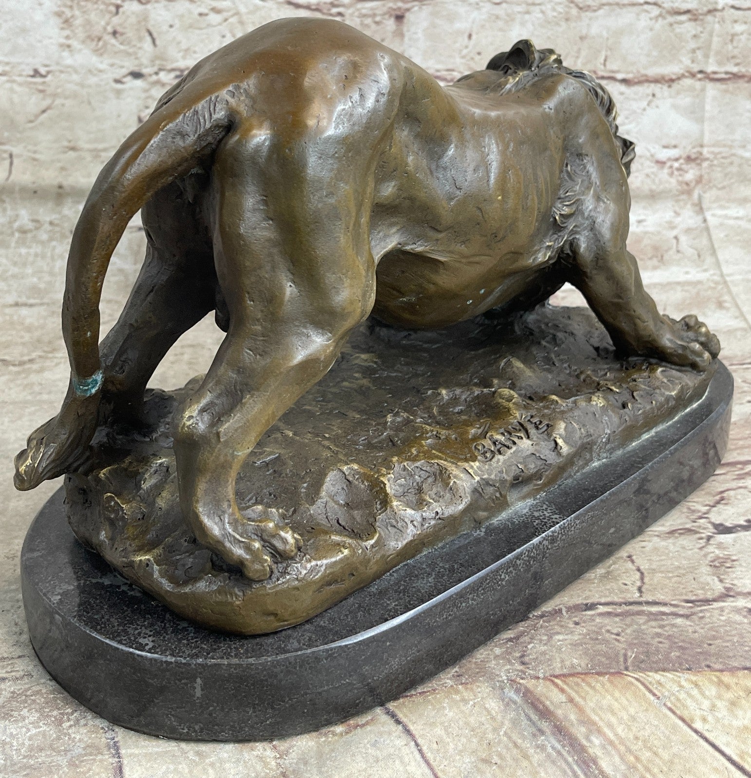 Handcrafted bronze sculpture SALE Animal African Lion Wild Figurine Figure