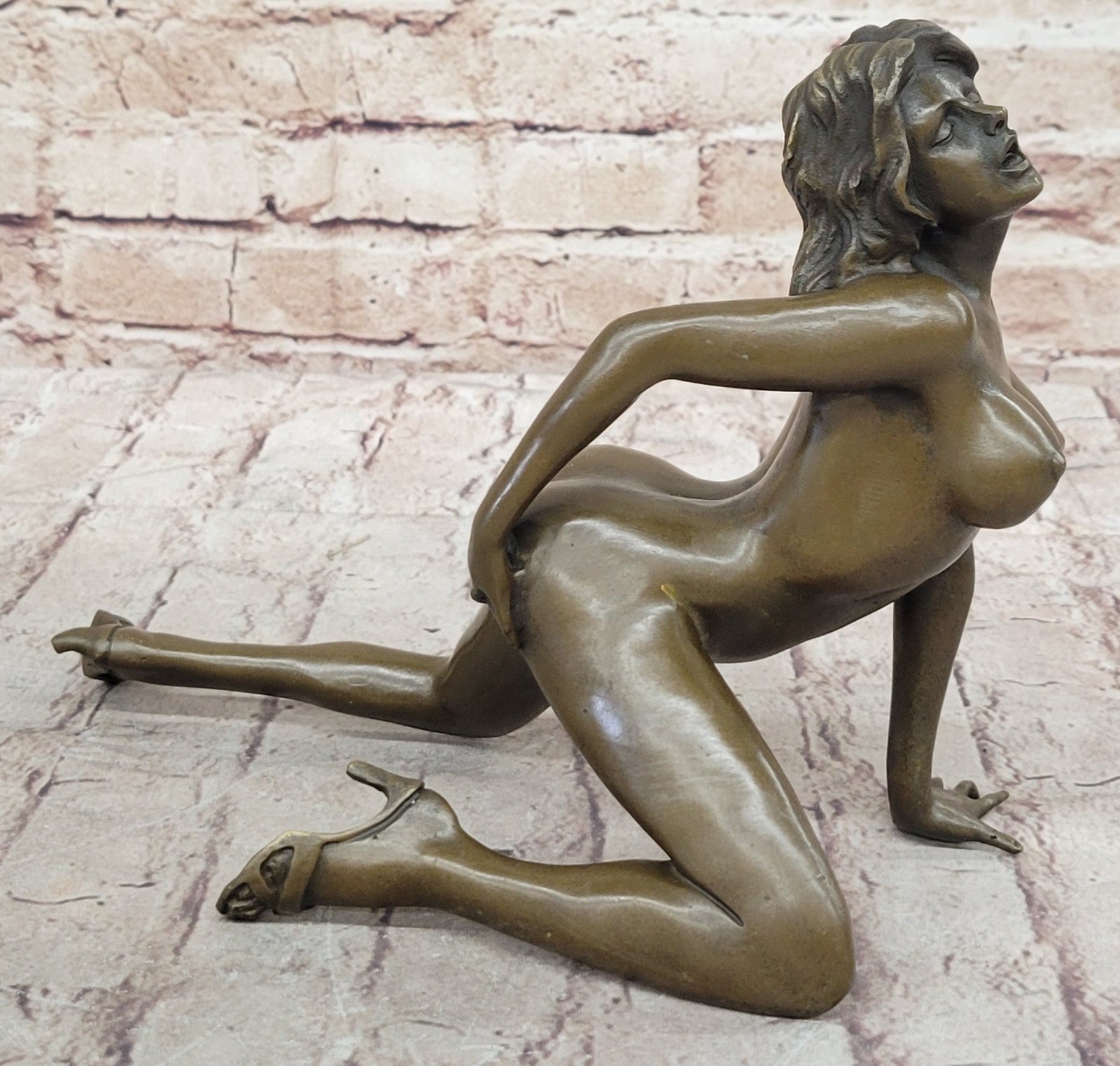 Hot Cast Sexual Sex Erotic Nude Love Bronze Sculpture Statue Signed Figure Sale