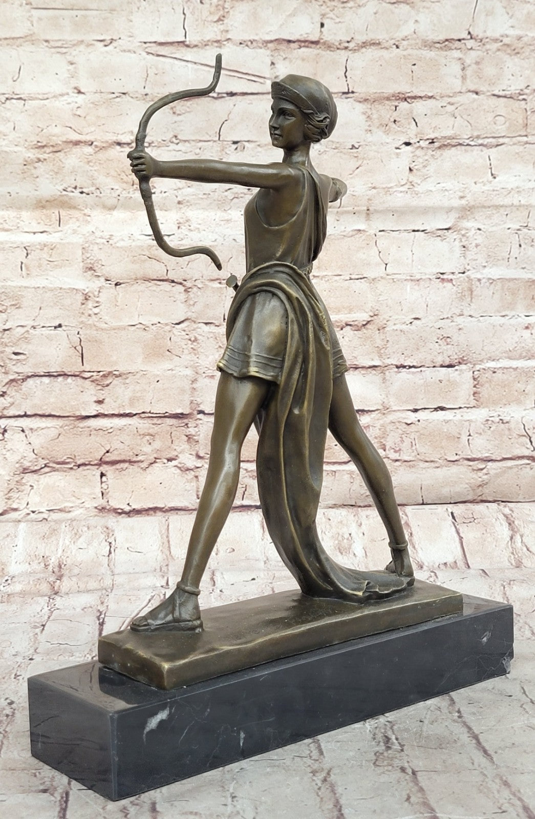 Handcrafted bronze sculpture SALE Nemorensis Diana Faguays Le Signed Deco Figure