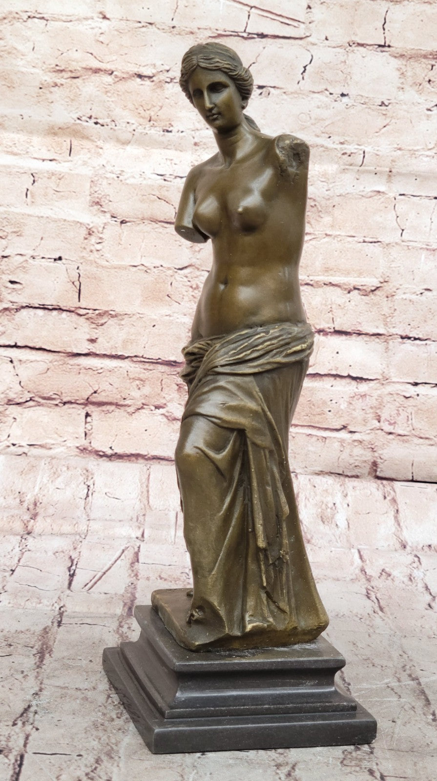 Venetian Bronze Marble Base Venus de Milo/Greek Goddess Aphrodite Hand Made Sale