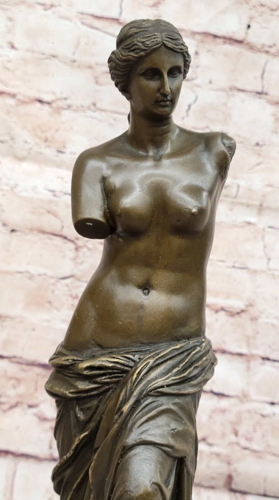 Venetian Bronze Marble Base Venus de Milo/Greek Goddess Aphrodite Hand Made Sale
