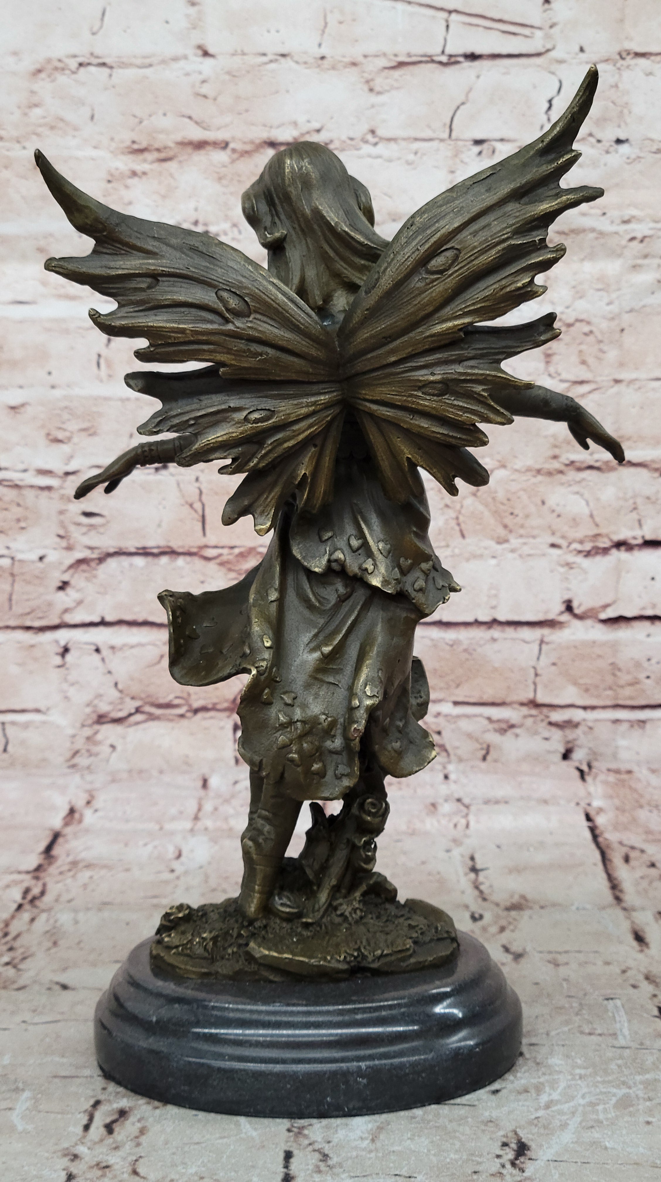 Art Deco Original Vitaleh Fairy Bronze Sculpture Valentine Gift Present Sale