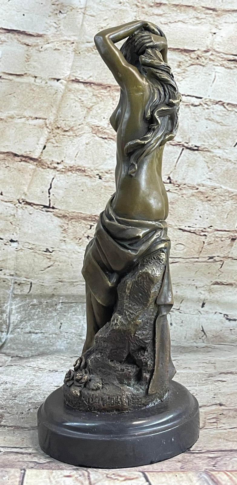 100% Solid Genuine Bronze Sculpture of Nude Woman Museum Quality Artwork Sale