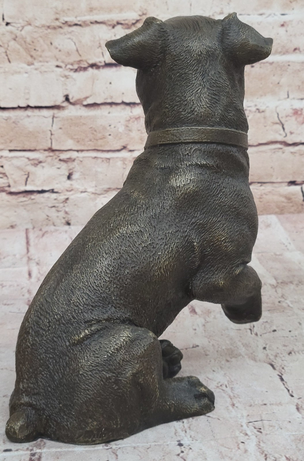 Adorable Labrador puppy Bronze Art Deco Sculpture Figurine Dog Statue Decor