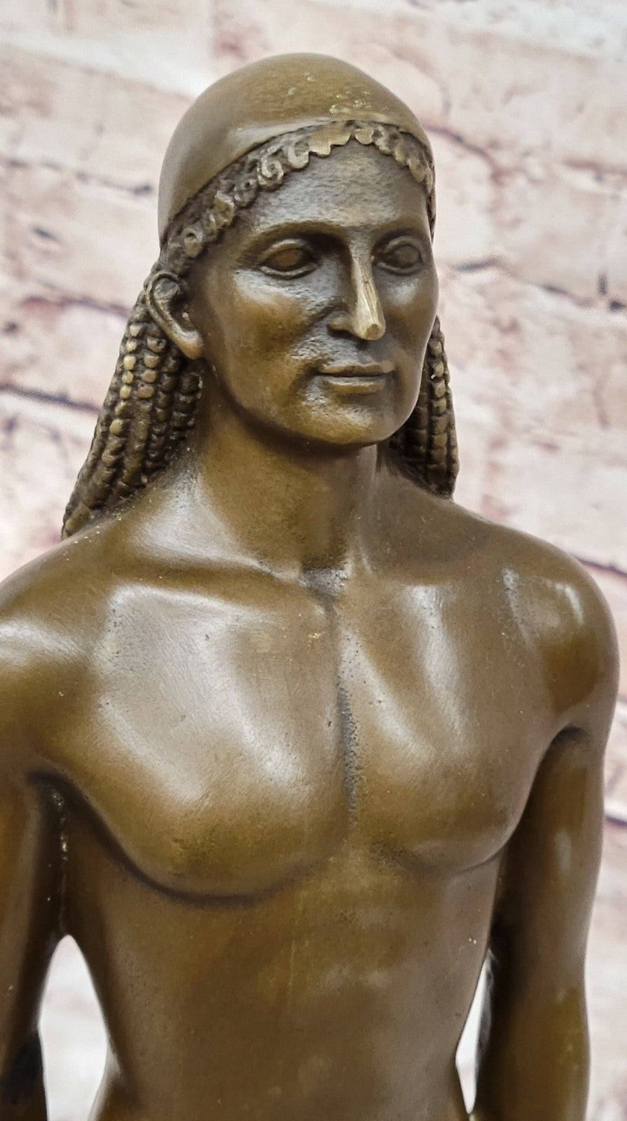 Hot Cast Bronze Sculpture of a Kouros Male Prince Art Statue Figurine Lost Wax Method
