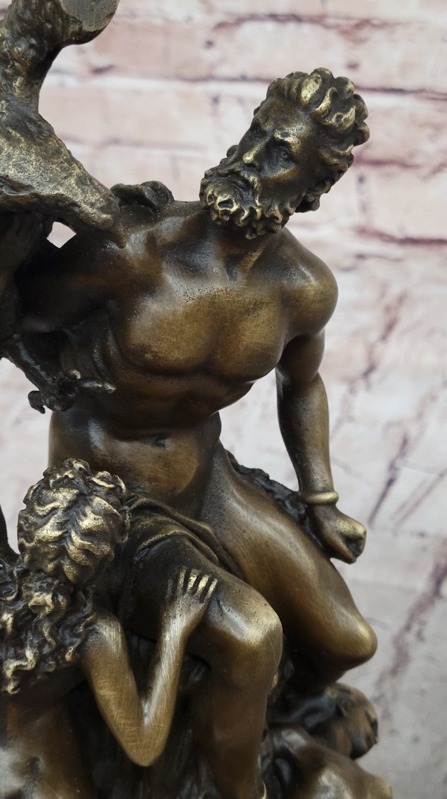 Art Deco Zeus and Eagle Bronze Sculpture Hot Cast Marble Base Figurine Figure