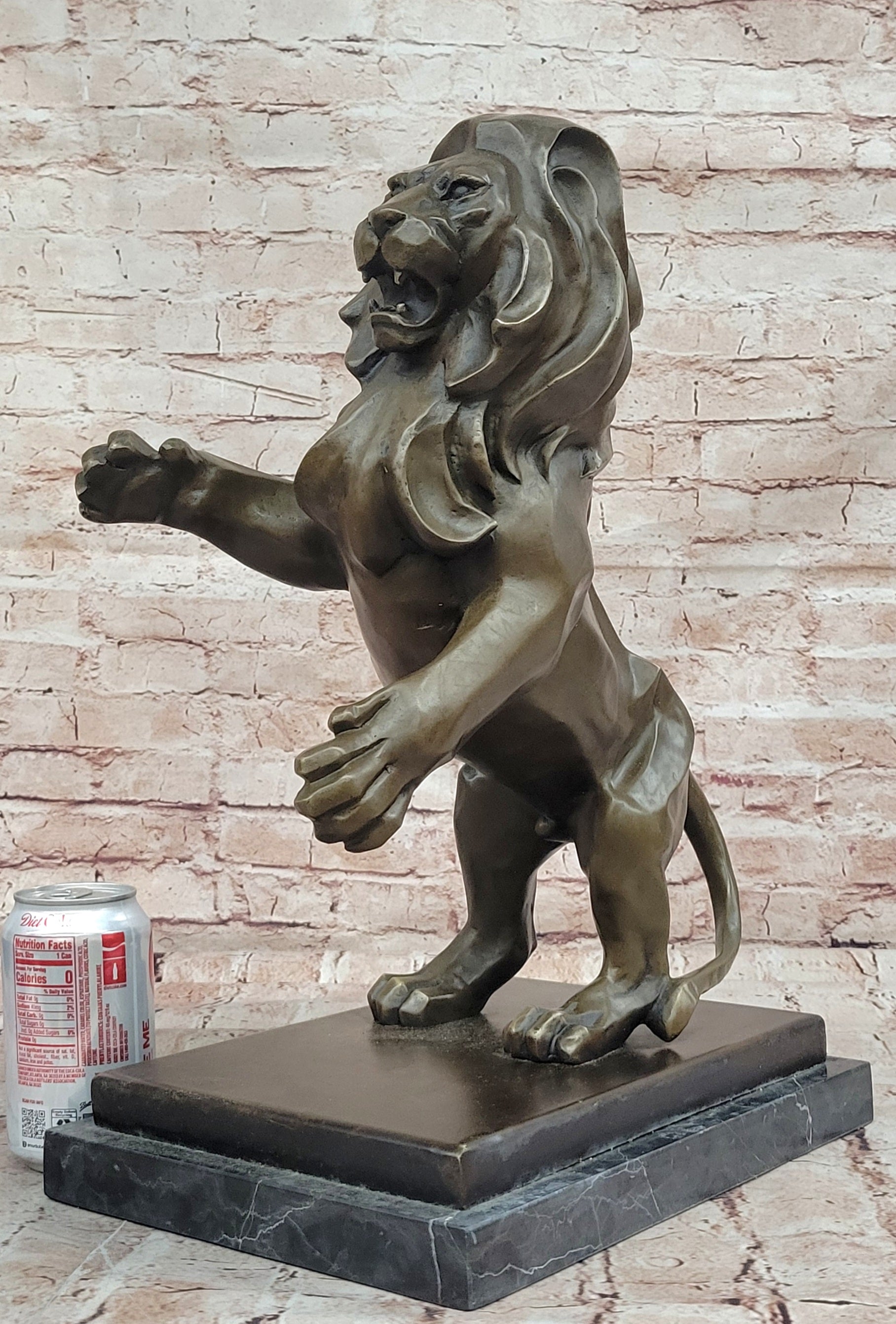 Henry More Real Bronze Lion Collector Edition Collectible Sculpture Figurine