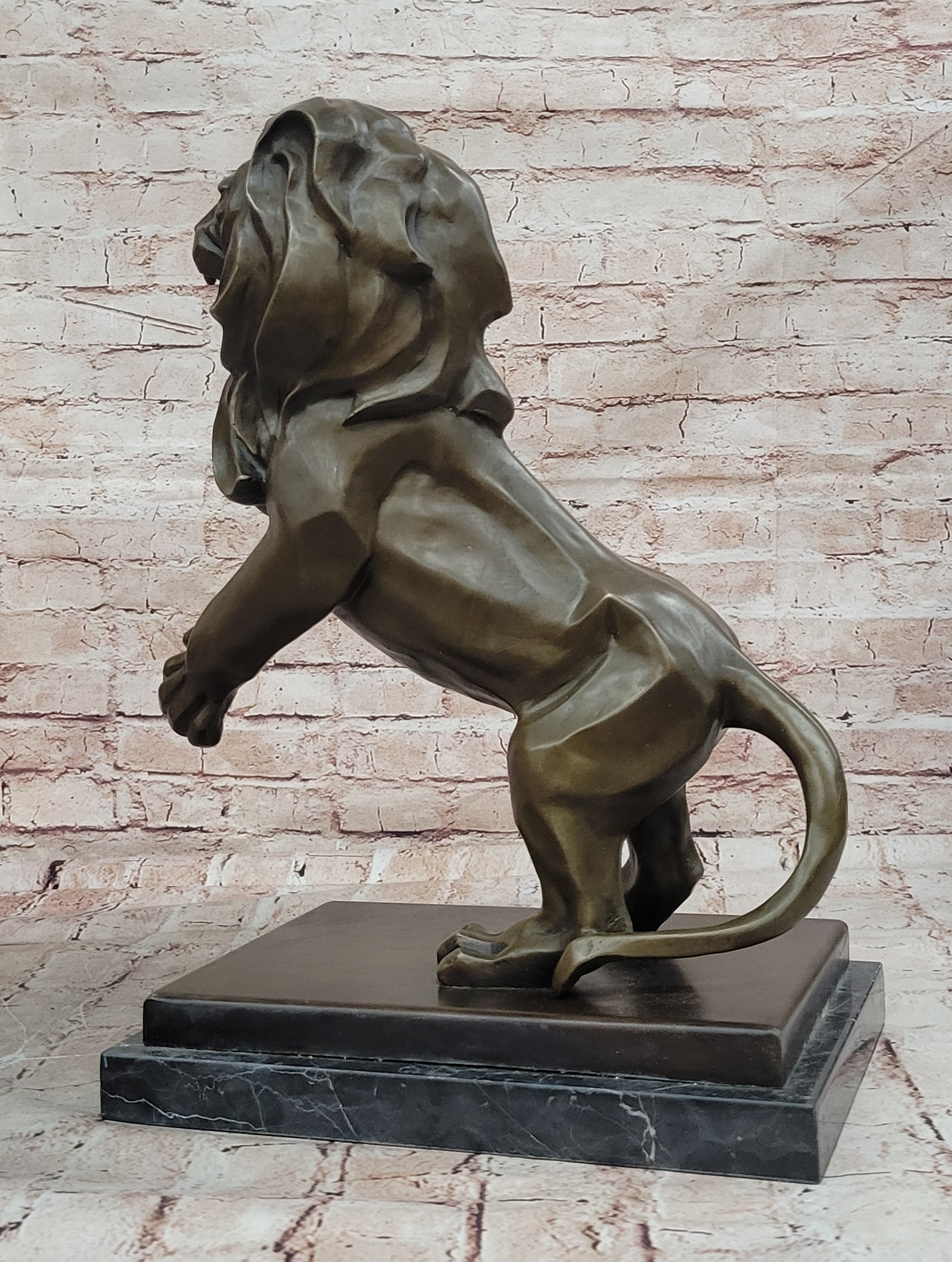 Henry More Real Bronze Lion Collector Edition Collectible Sculpture Figurine