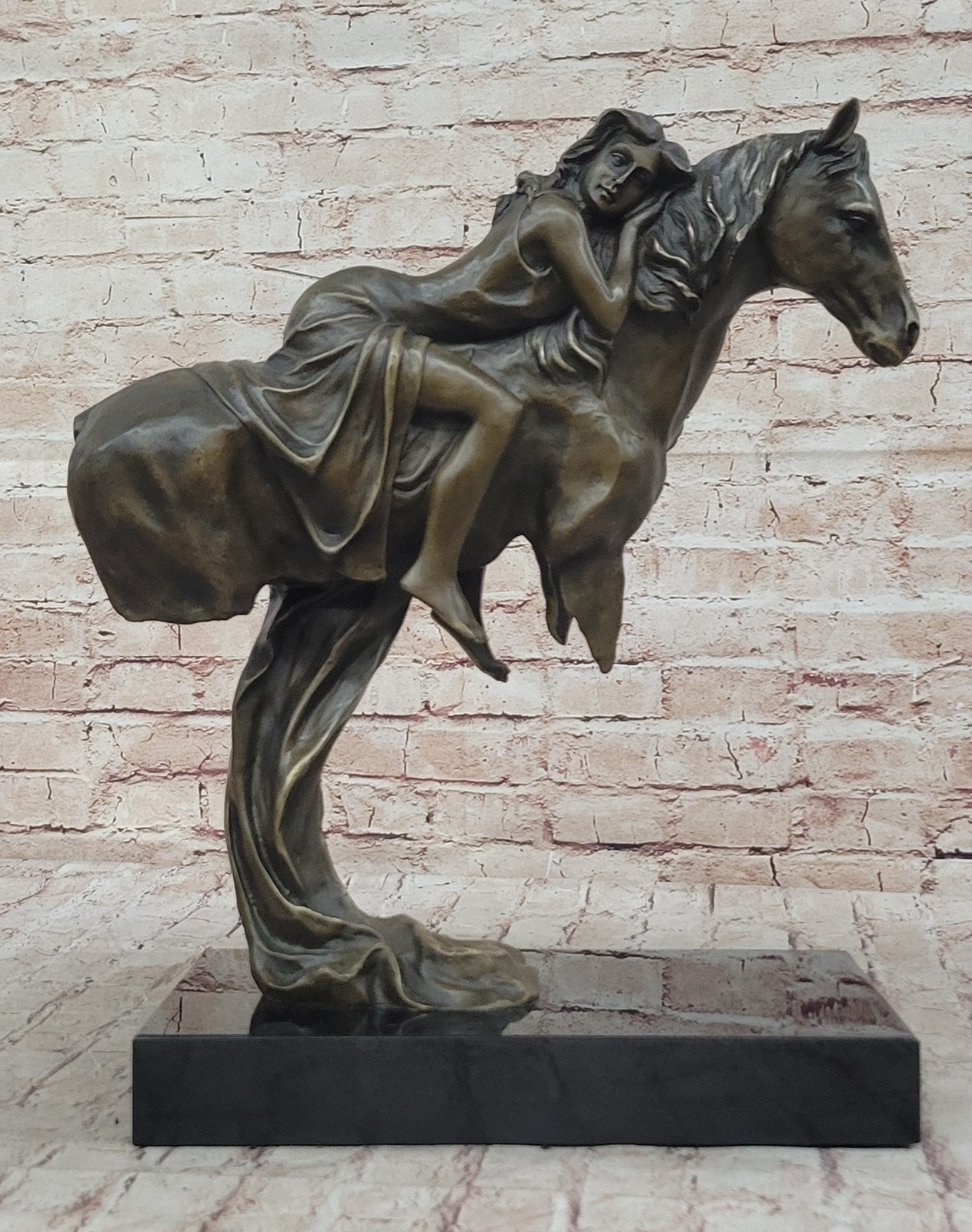 Handcrafted bronze sculpture SALE Rest Woman Lovely Exquisite Original Signed