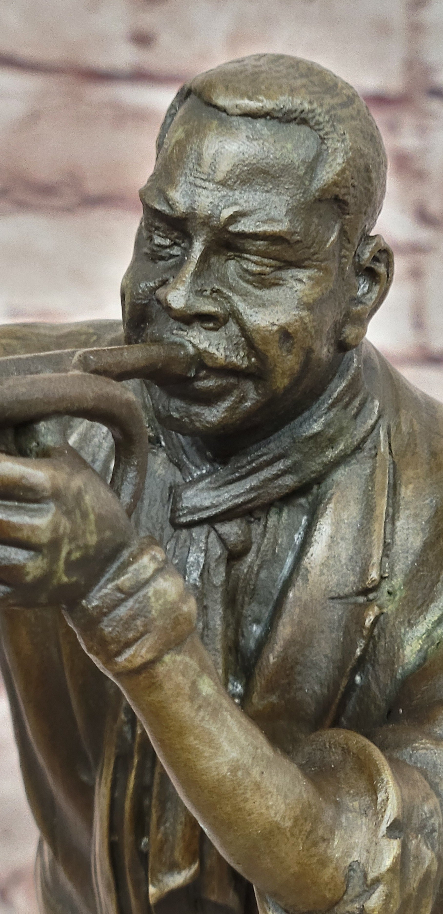 Collectible Detailed 100% Bronze Trumpet Player Musician Music New Orleans Gift