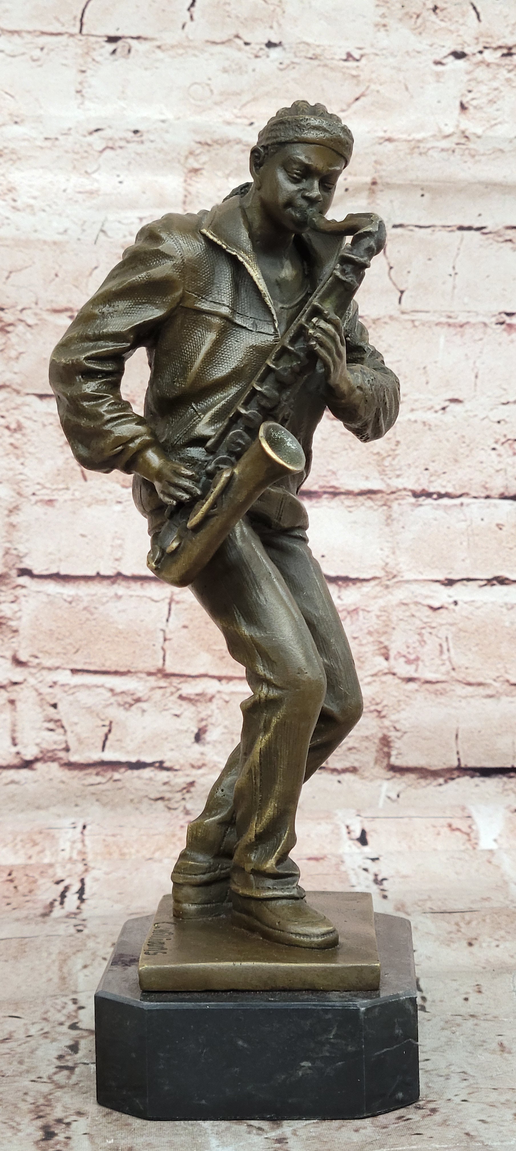 Bronze Sculpture Signed Original American artist Williams Home Office Decoration