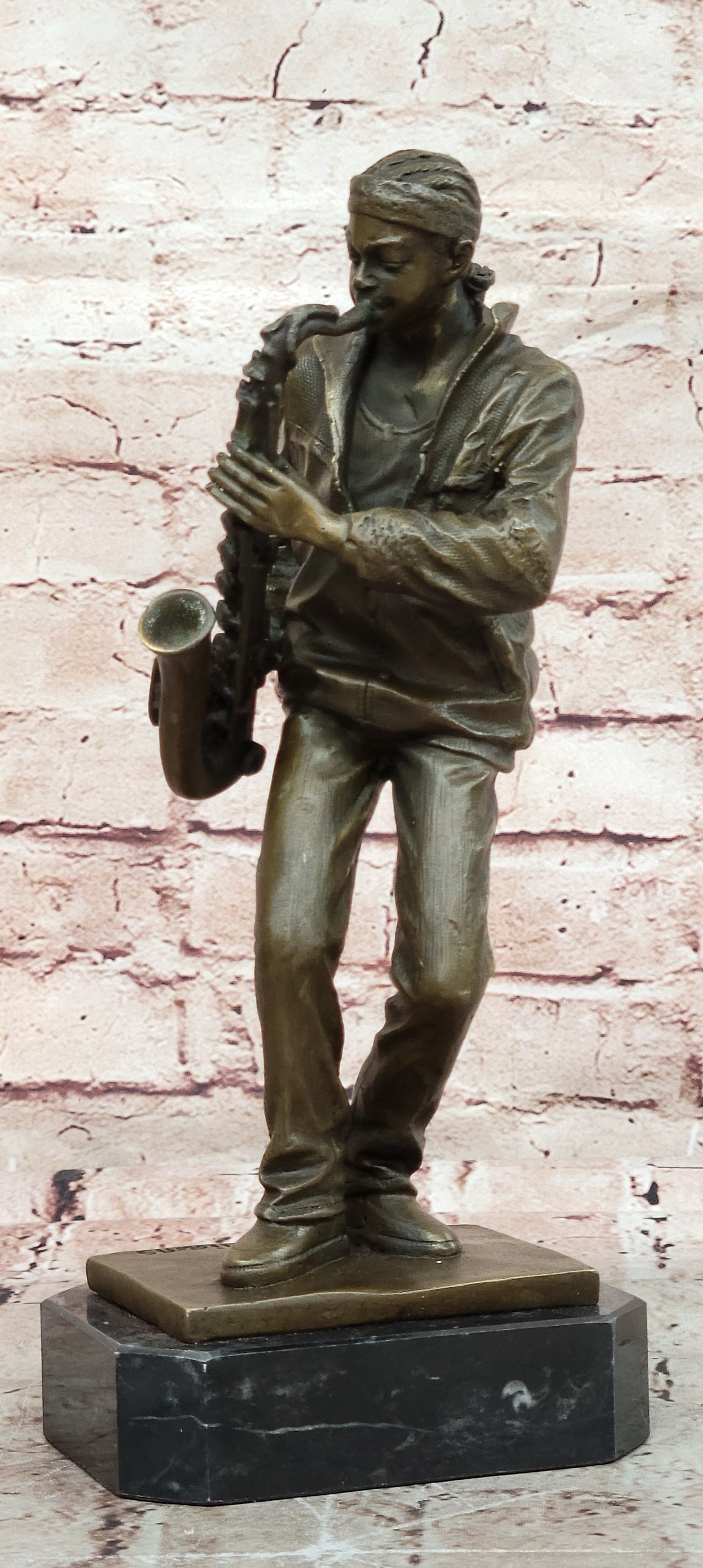 Bronze Sculpture Signed Original American artist Williams Home Office Decoration