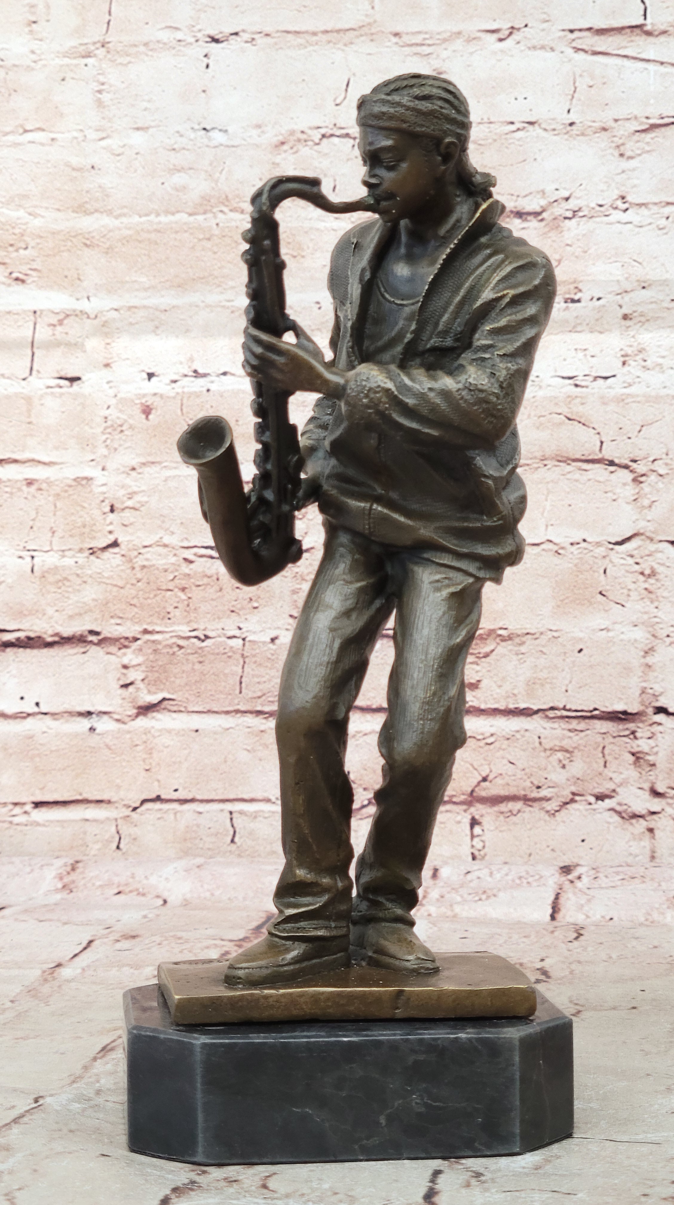 Bronze Sculpture Signed Original American artist Williams Home Office Decoration