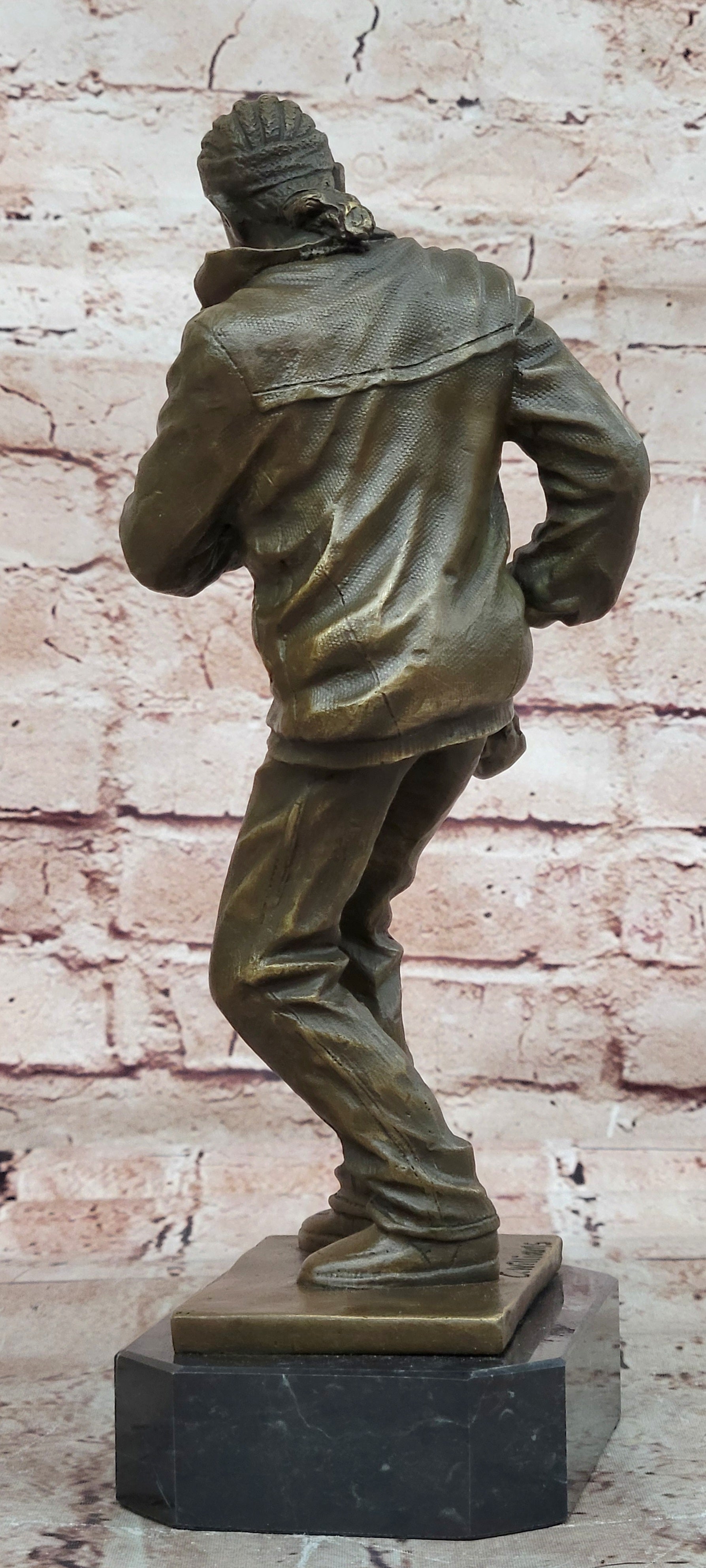 Bronze Sculpture Signed Original American artist Williams Home Office Decoration
