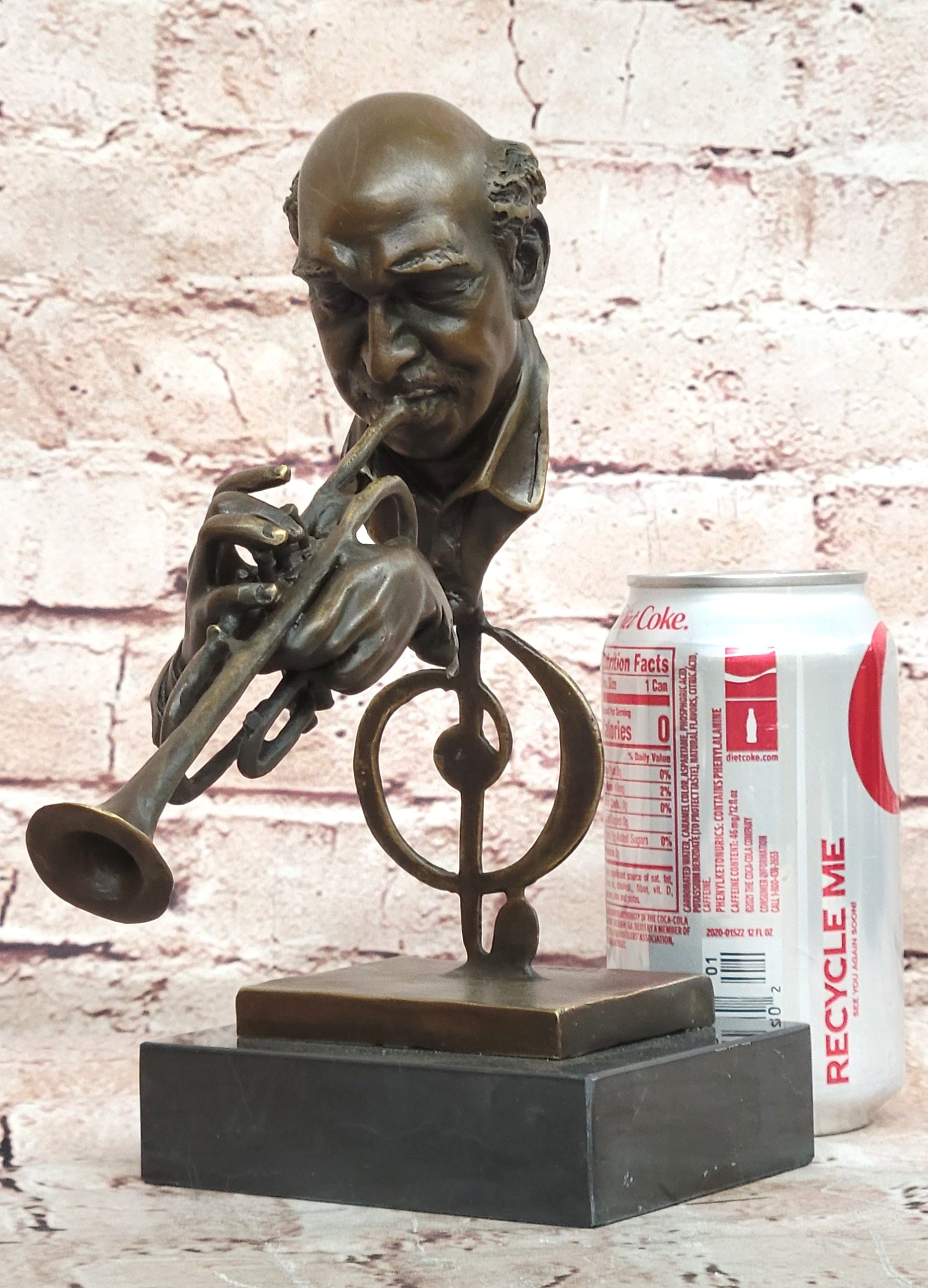 Supreme-African American Musician Hot Cast Music Art Deco Bronze Sculpture Figure