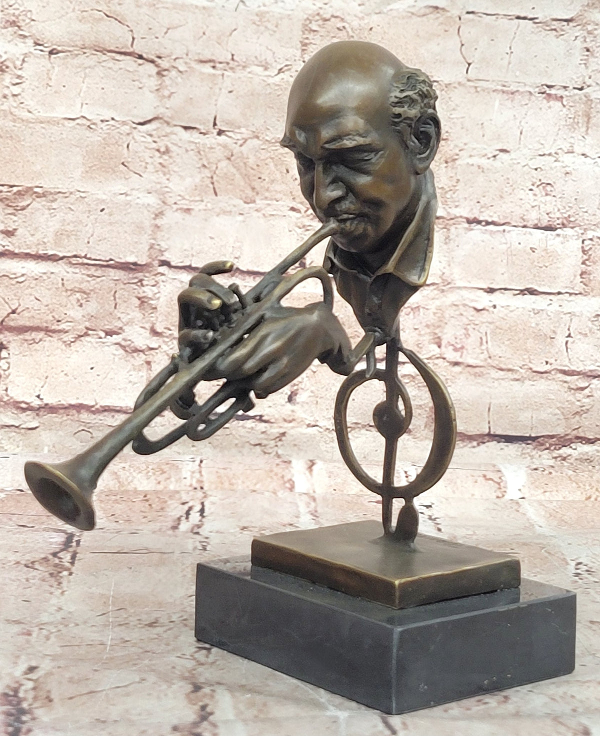 Supreme-African American Musician Hot Cast Music Art Deco Bronze Sculpture Figure
