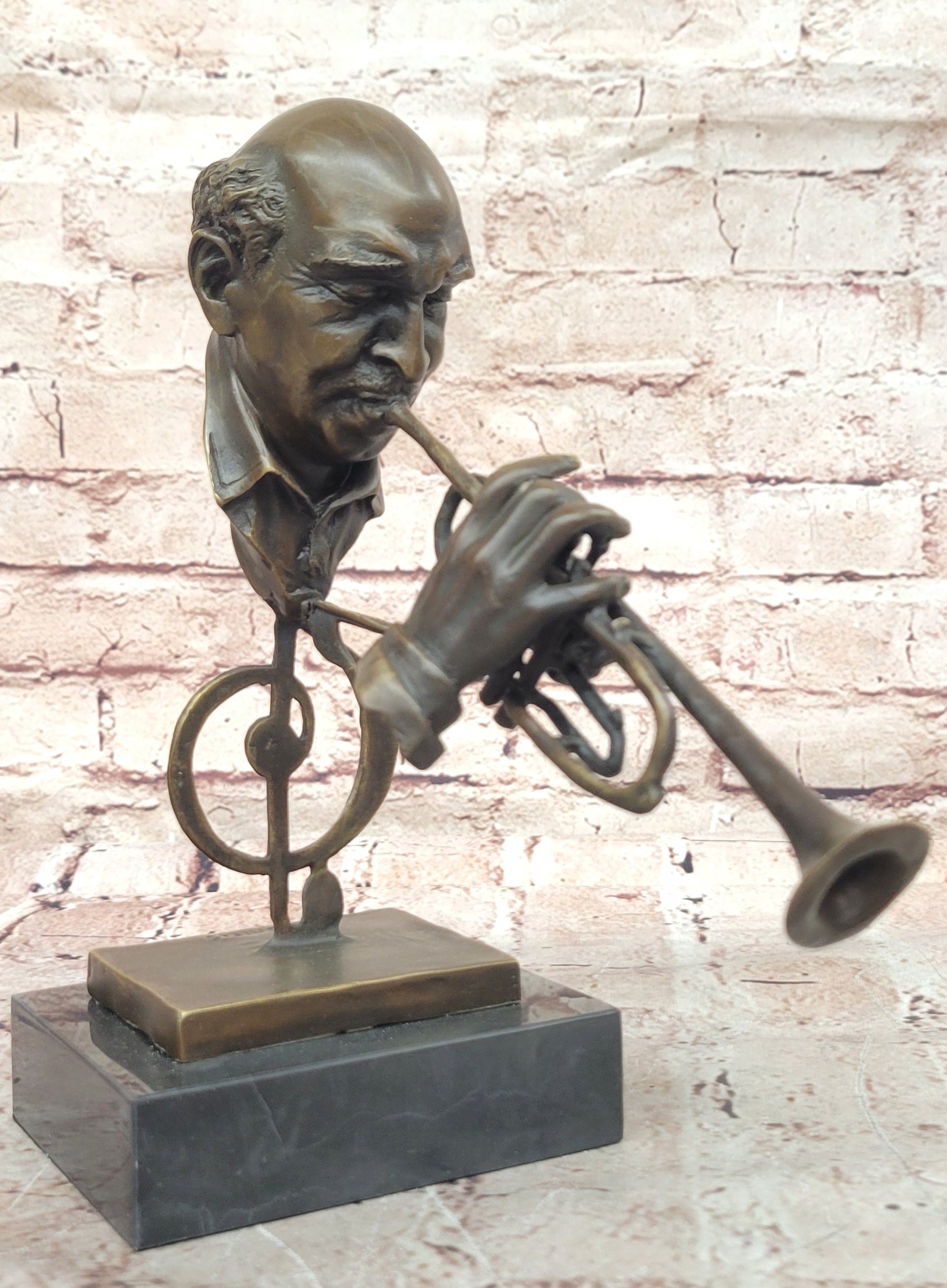 Supreme-African American Musician Hot Cast Music Art Deco Bronze Sculpture Figure
