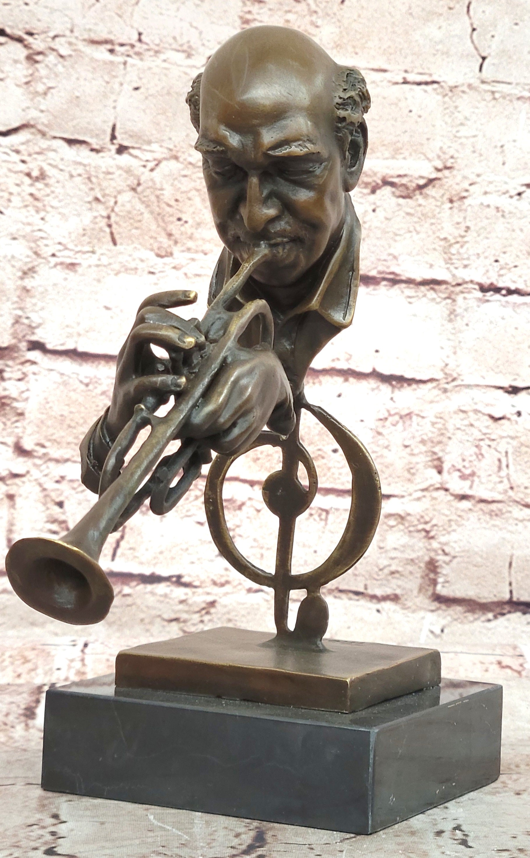 Supreme-African American Musician Hot Cast Music Art Deco Bronze Sculpture Figure