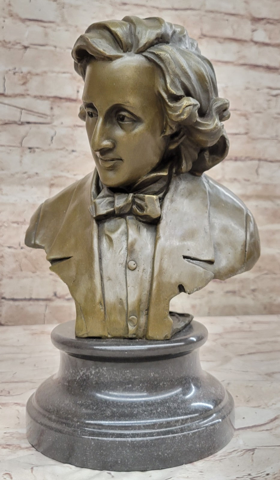 Chopin Bust Museum Quality Bronze Sculpture Statue Figurine Figure Art Deco