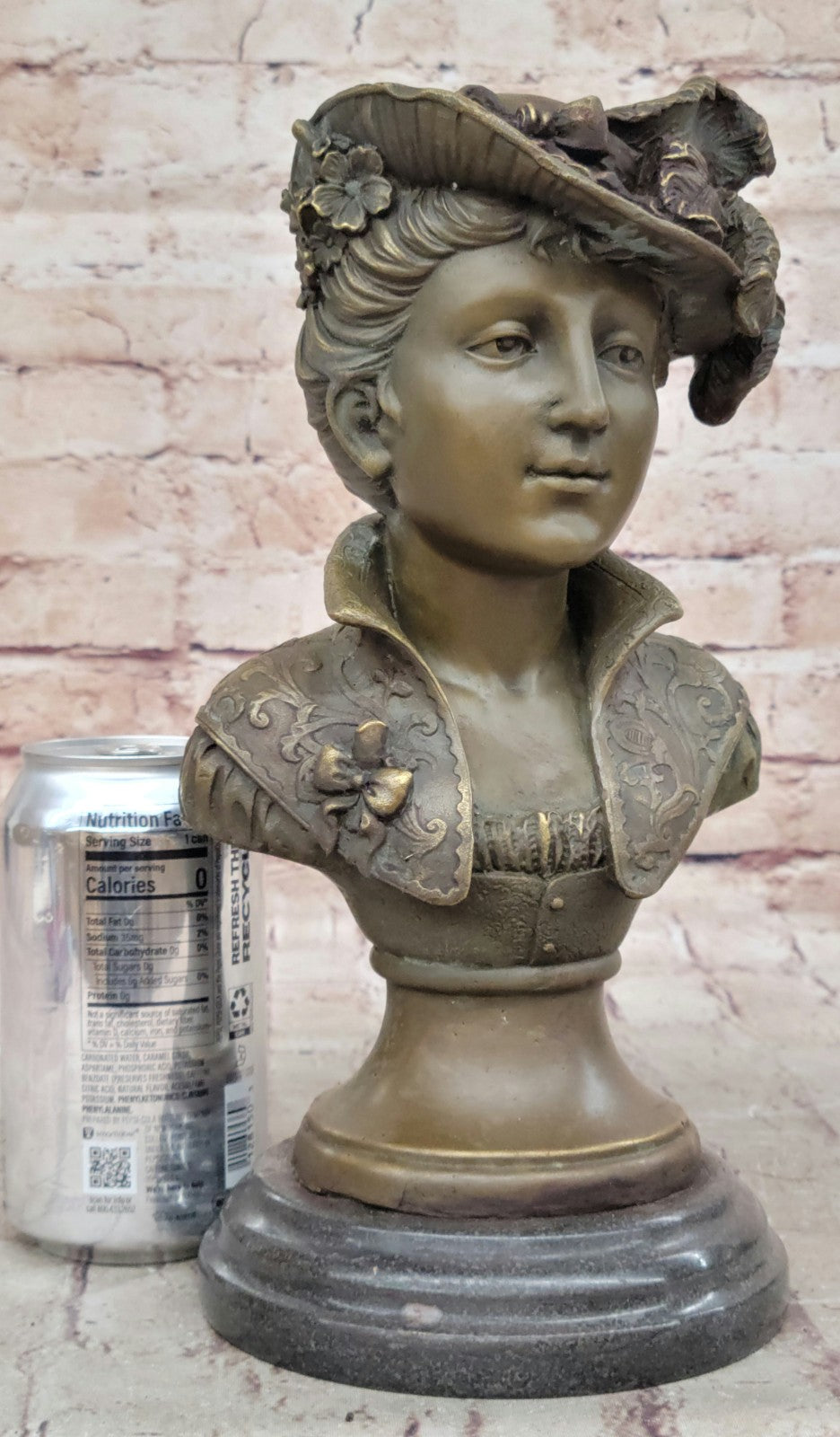 Handcrafted bronze sculpture SALE Nude Marble Milo By Signed Original Elegant