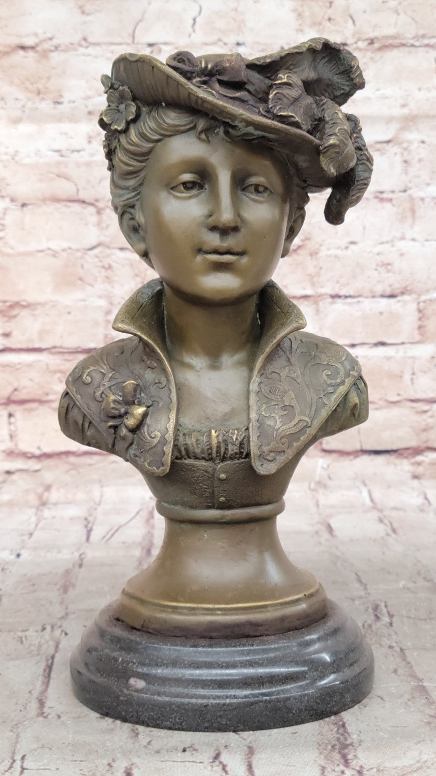 Handcrafted bronze sculpture SALE Nude Marble Milo By Signed Original Elegant