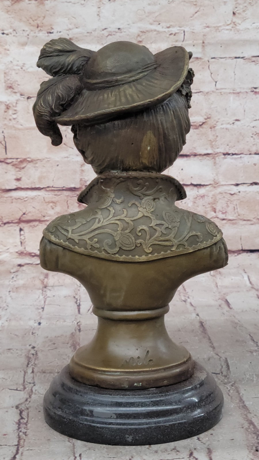 Handcrafted bronze sculpture SALE Nude Marble Milo By Signed Original Elegant