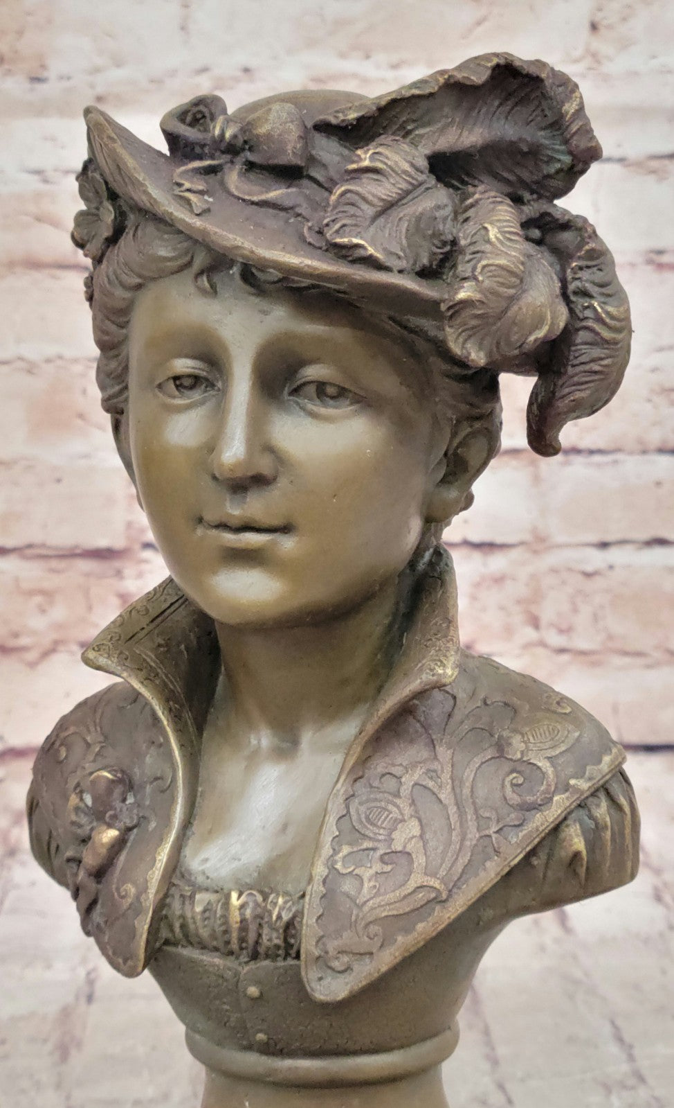 Handcrafted bronze sculpture SALE Nude Marble Milo By Signed Original Elegant