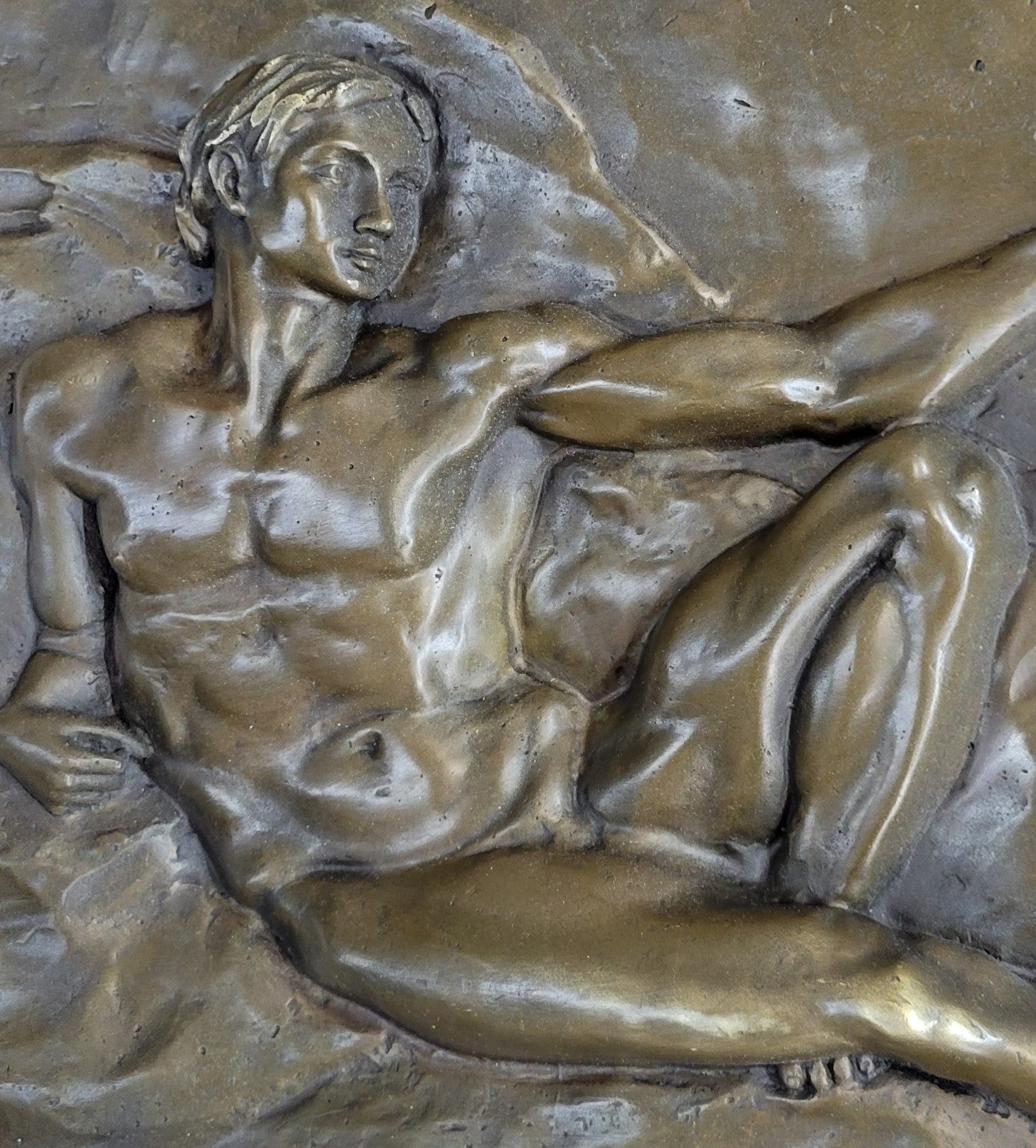 100% Real Bronze Touch by Michelangelo Bronze Masterpiece Sculpture Statue