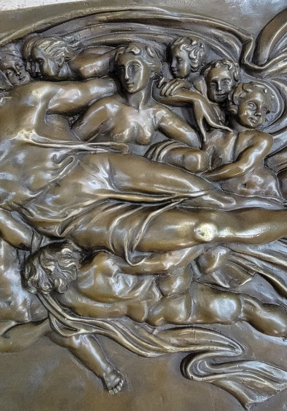 100% Real Bronze Touch by Michelangelo Bronze Masterpiece Sculpture Statue