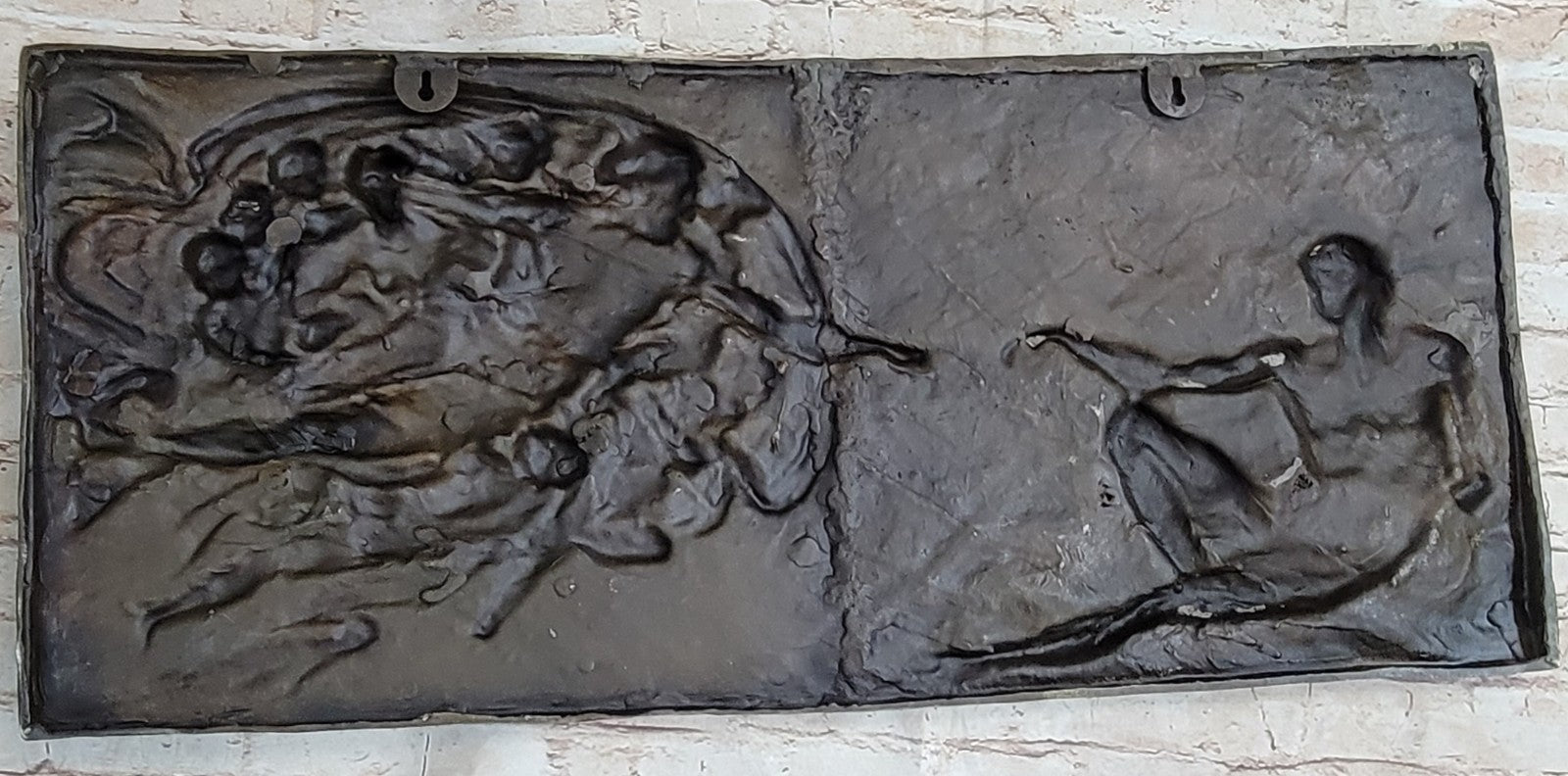 100% Real Bronze Touch by Michelangelo Bronze Masterpiece Sculpture Statue