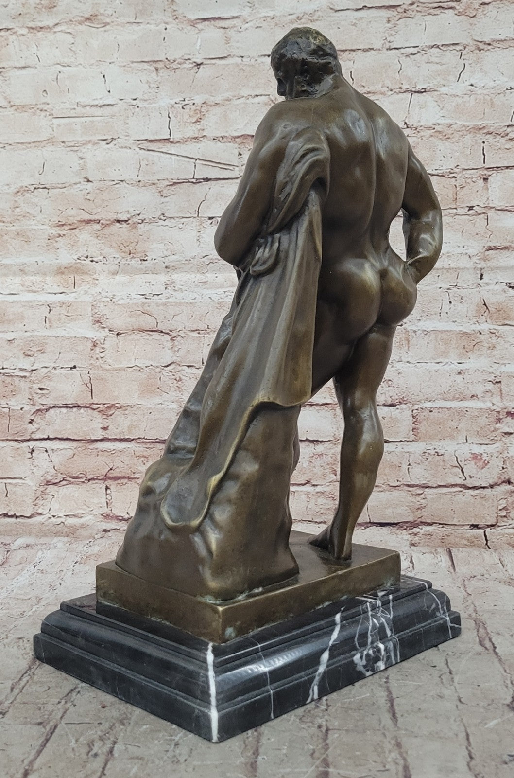 Glycon Signed Bronze Statue Farnese Hercules Greek Mythology Collector Edition