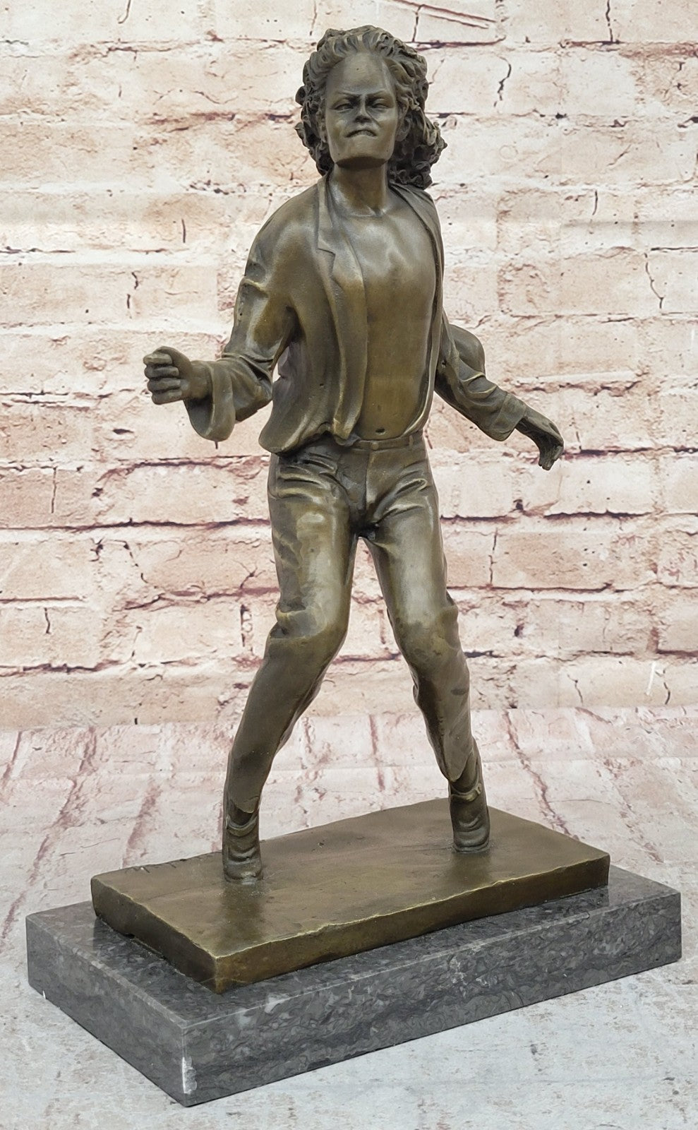 American Icon Michael Jackson Trophy Bronze Singer Memorabilia Sculpture Figure