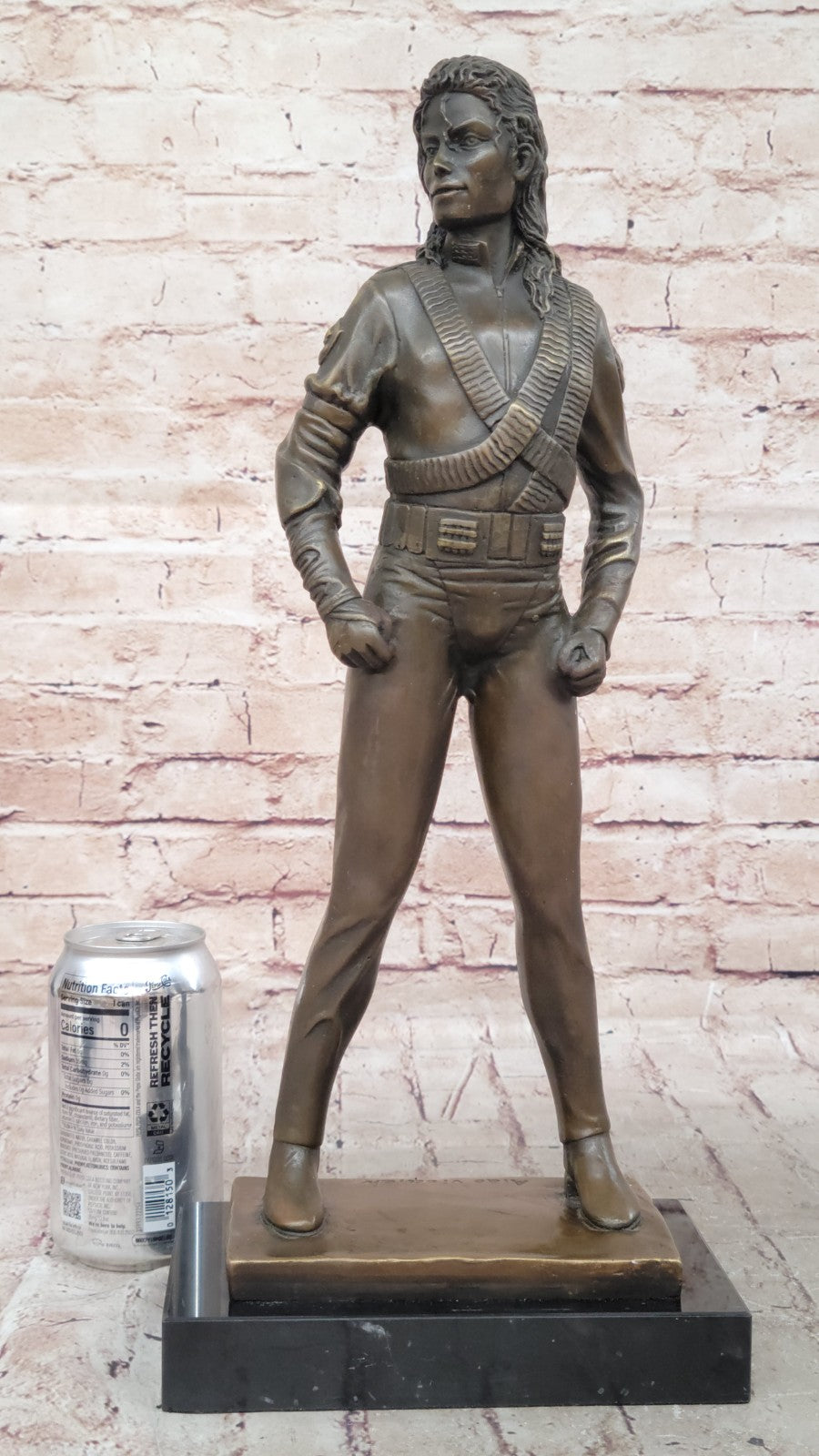 Aldo Vitaleh`s Tribute to Michael Jackson: Handcrafted Bronze Statue, Music Lover`s Delight