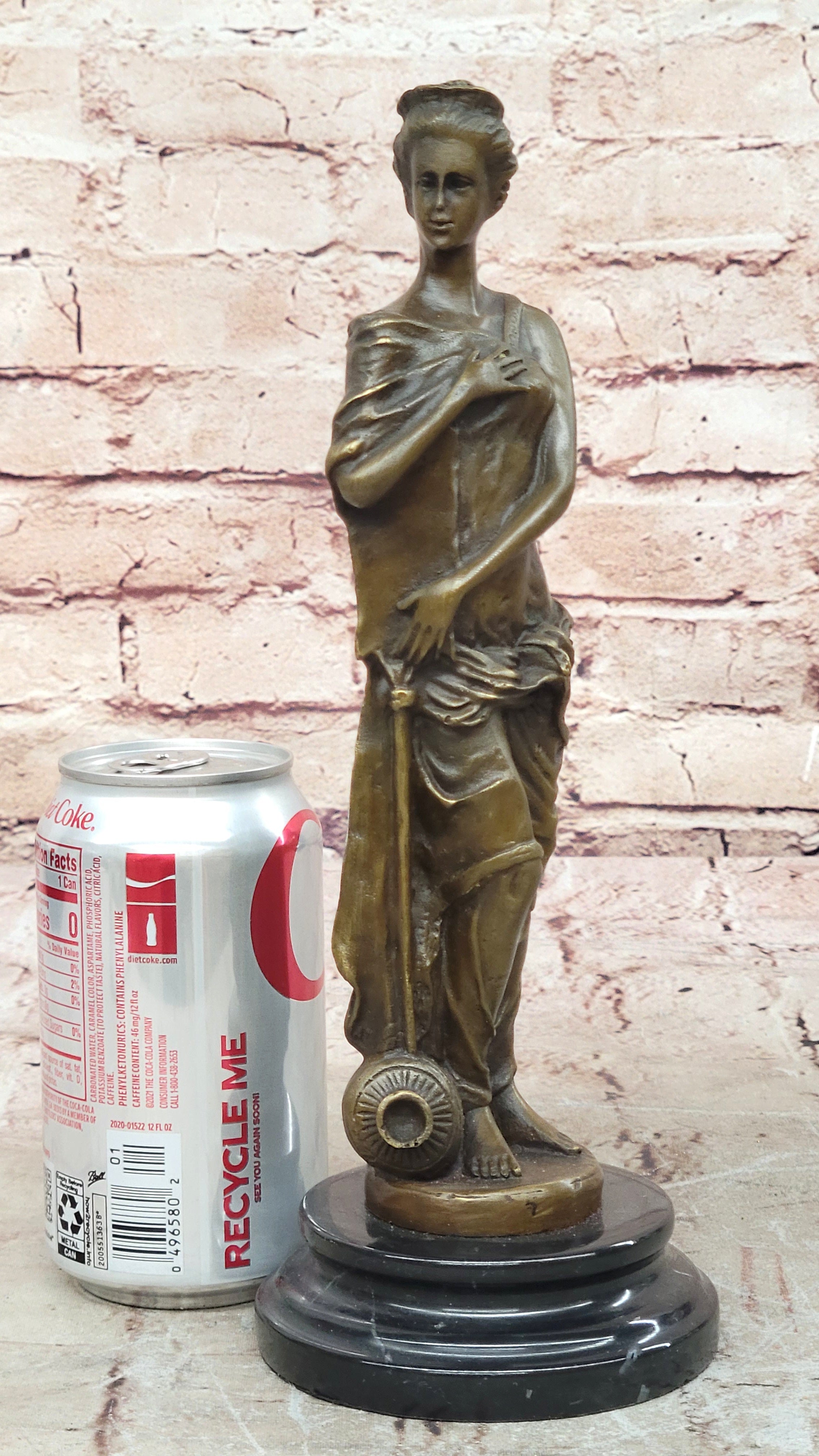 Jean Patoue Bronze Sculpture Statue Victorian Maiden Hand Made Figurine Sale