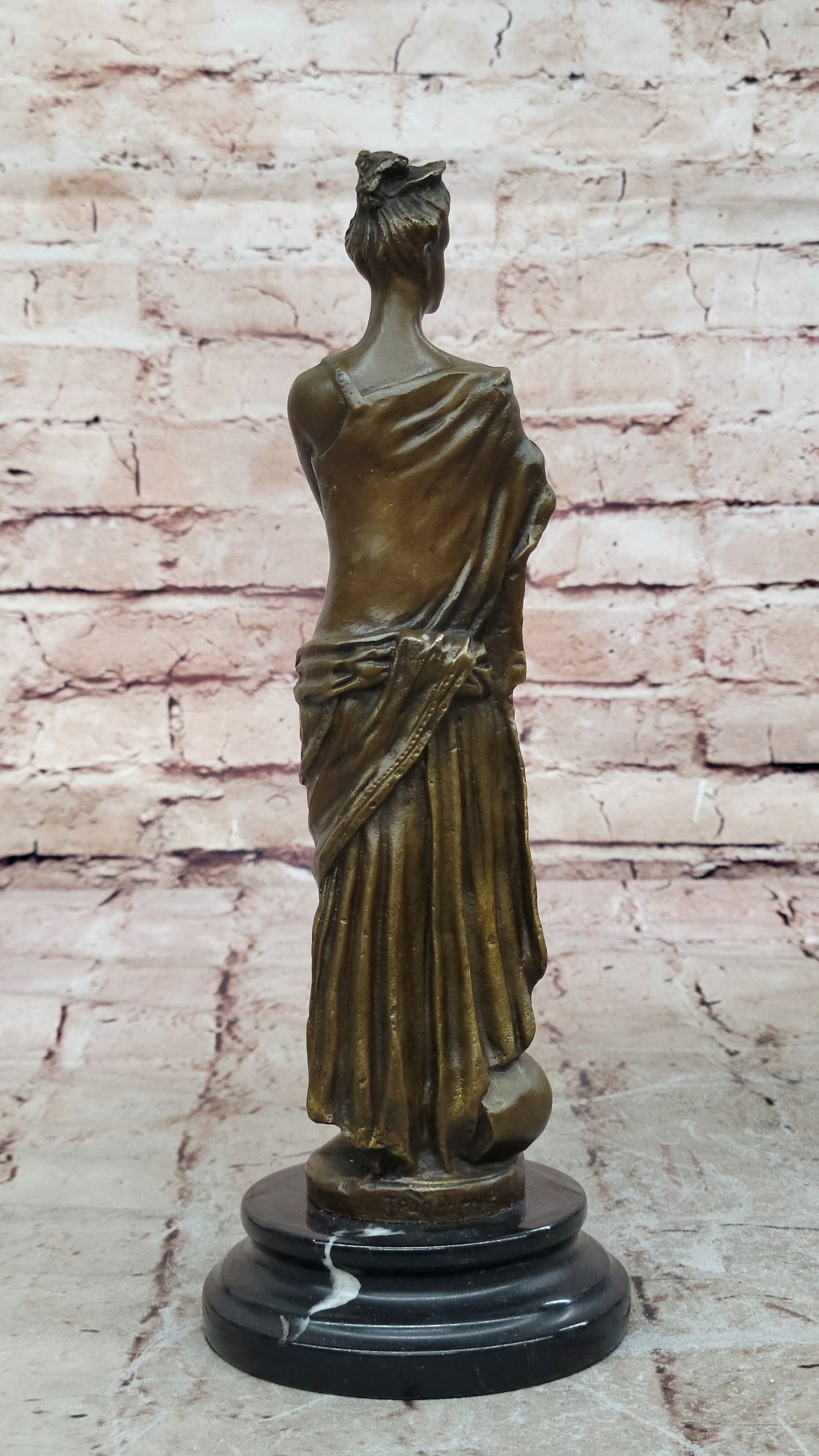 Jean Patoue Bronze Sculpture Statue Victorian Maiden Hand Made Figurine Sale