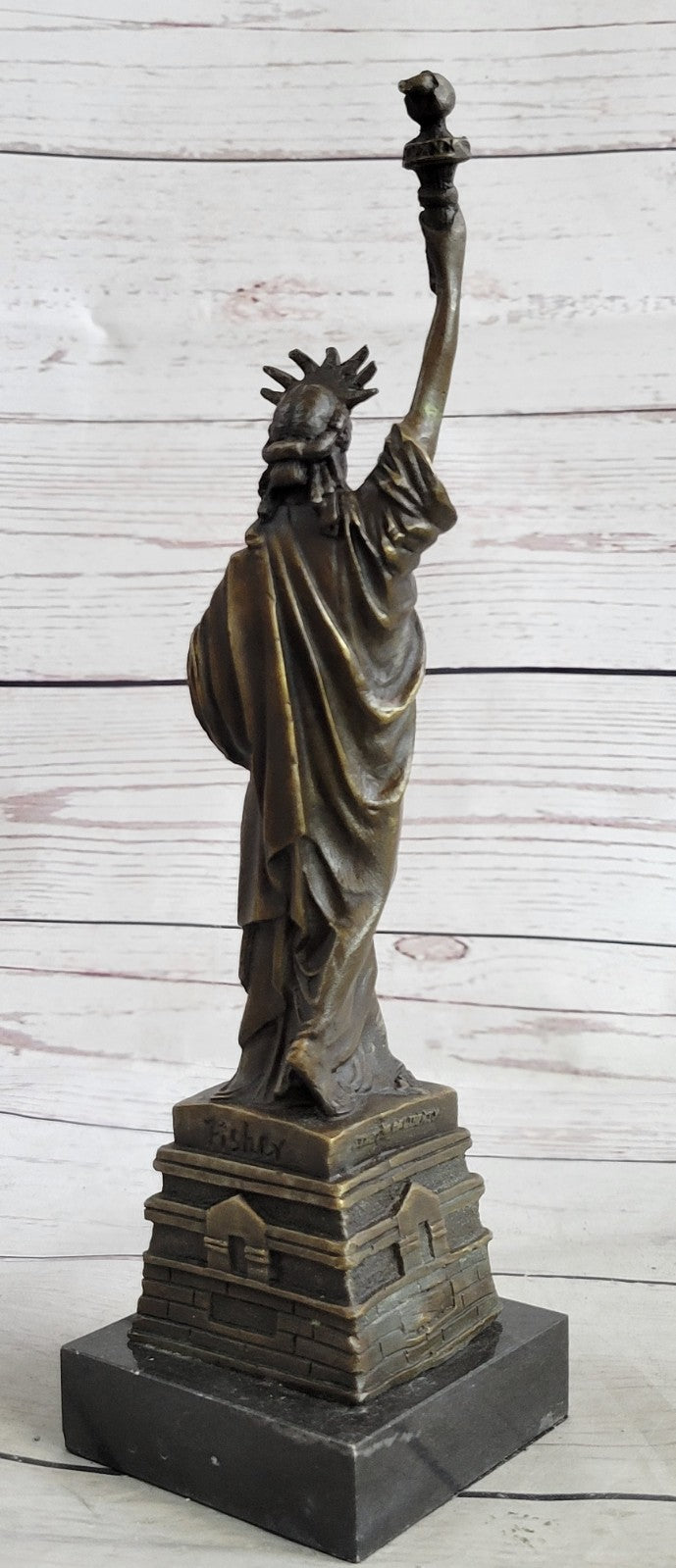 Hot Cast Statue of Liberty Solid Bronze Sculpture Home/Office/Shop Decoration