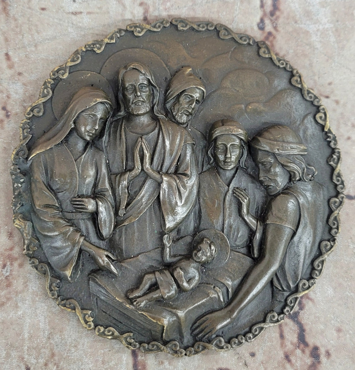 Handcrafted bronze sculpture SALE Jesus Cast Hot Style Modern Nativity Genesis