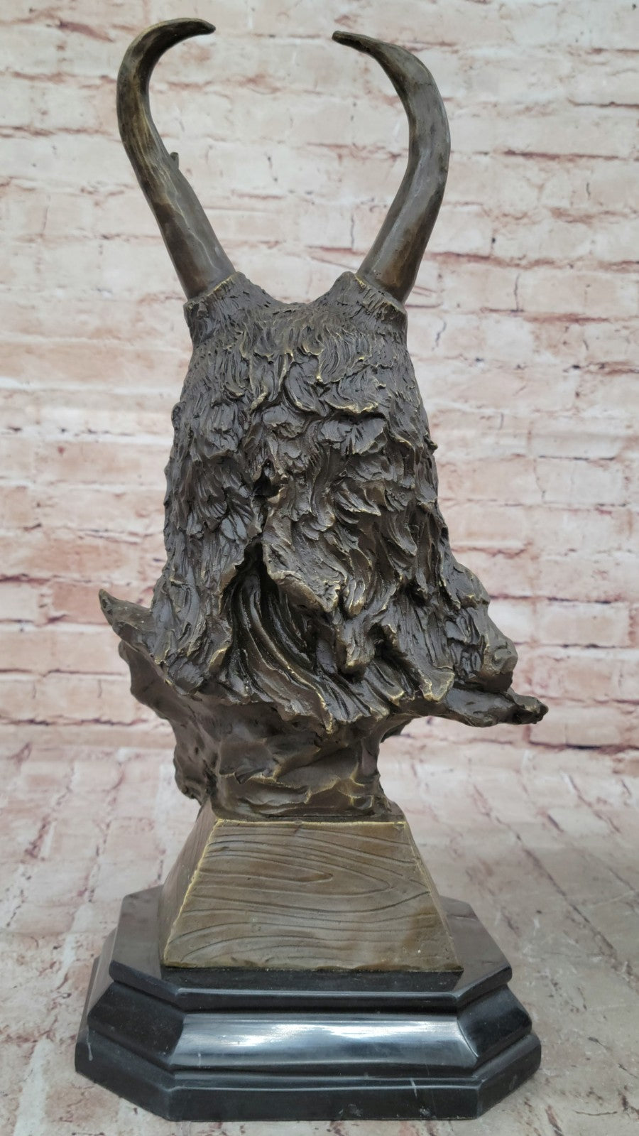 Native American Art Indian Chief Southwerstern Bronze Bust Sculpture Statue LRGE