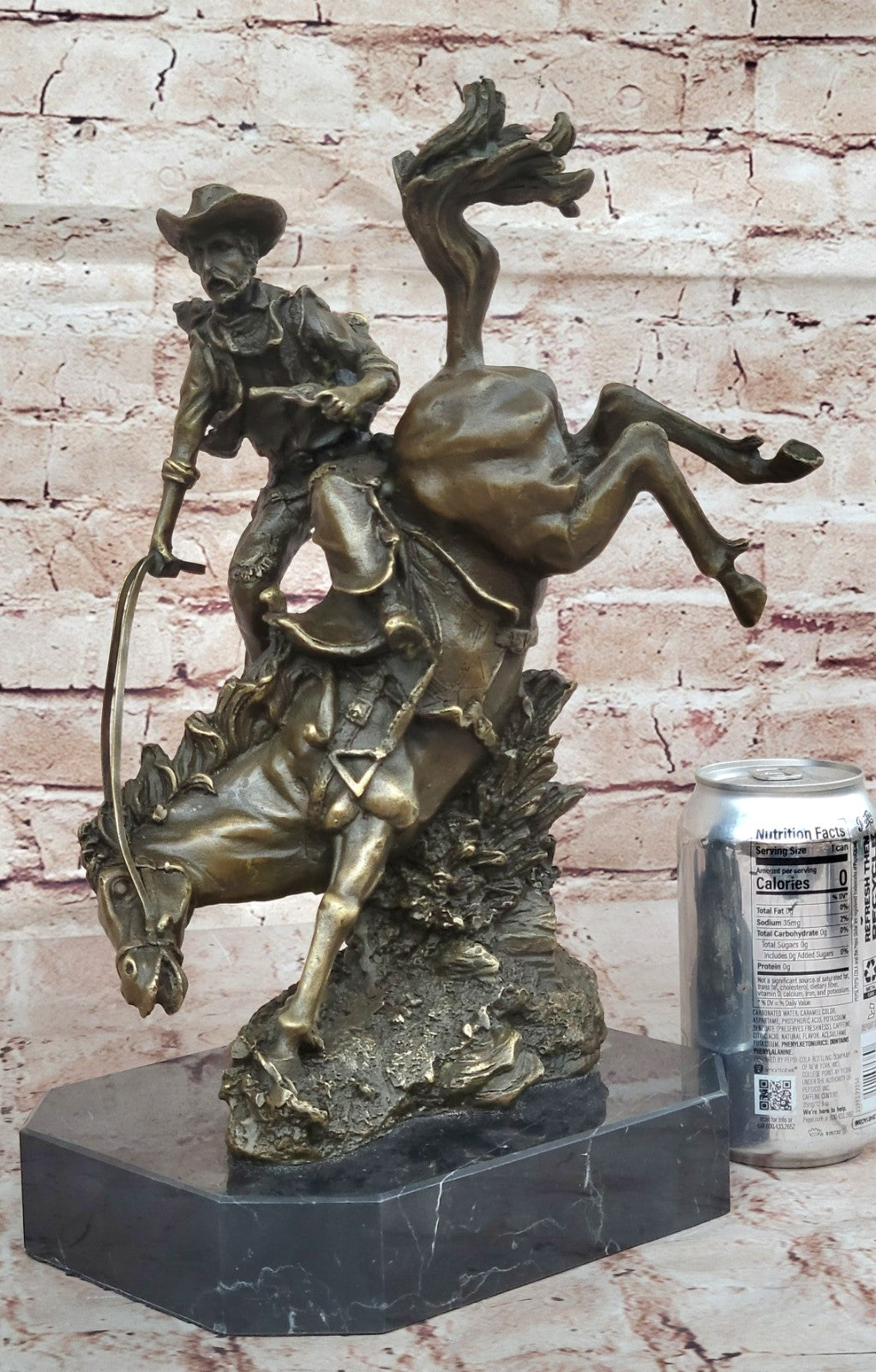 Remington Outlaw Wild West Bronze Marble Sculpture Statue Figurine Hot Cast