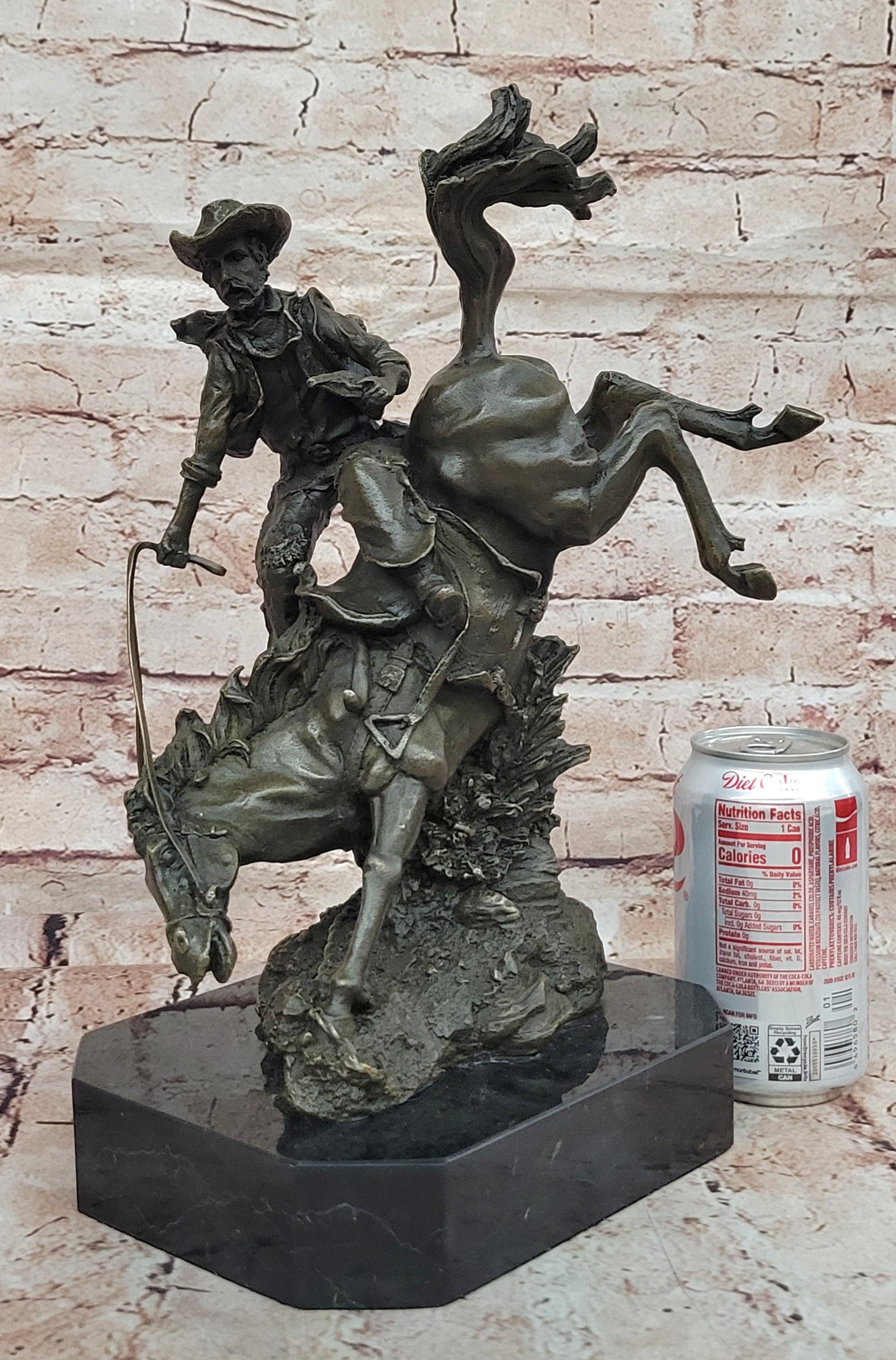 Remington Outlaw Wild West Bronze Marble Sculpture Statue Figurine Hot Cast