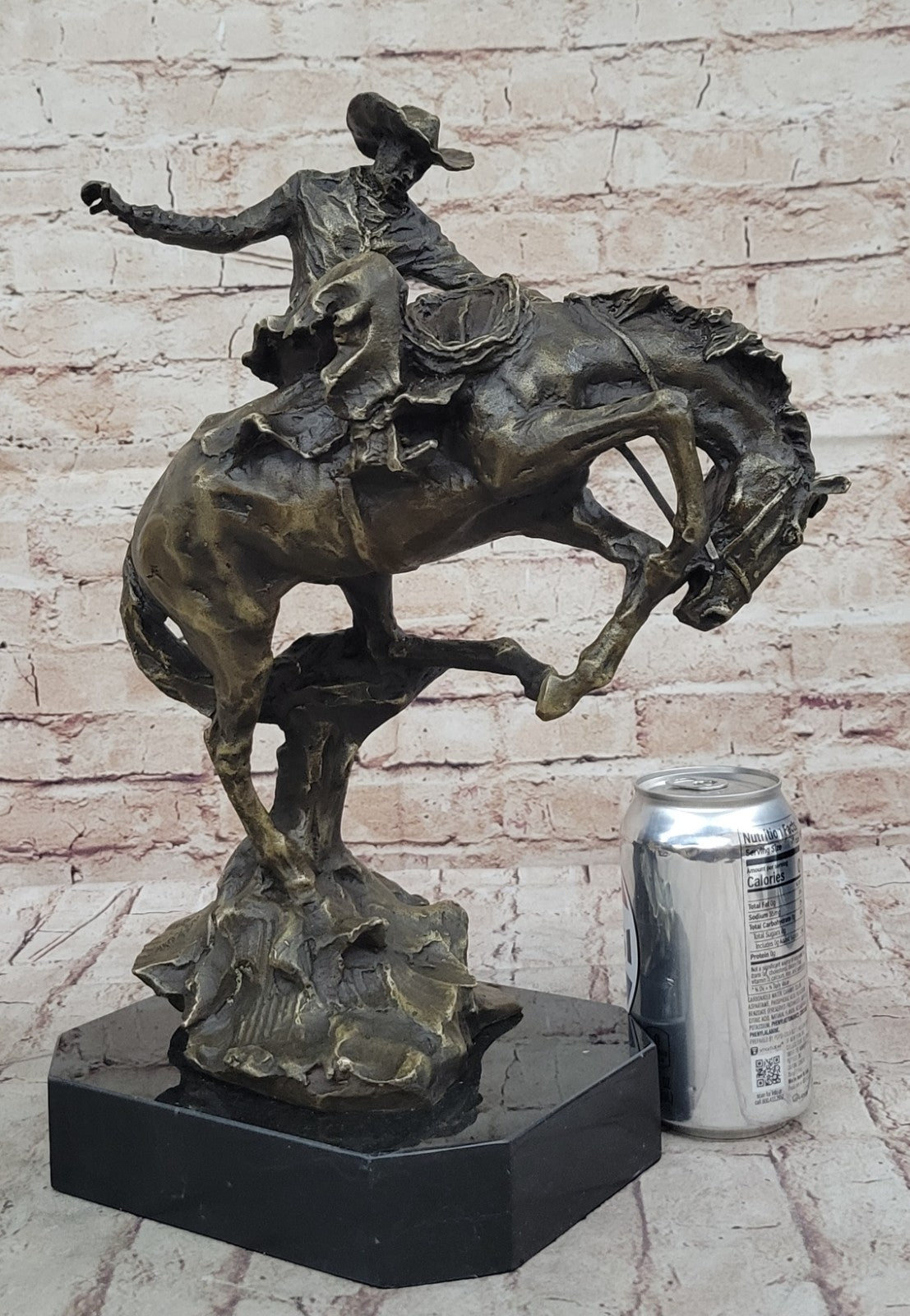 American US Bronco Buster Western Bronze Large Remington Hot Cast Figurine Sale