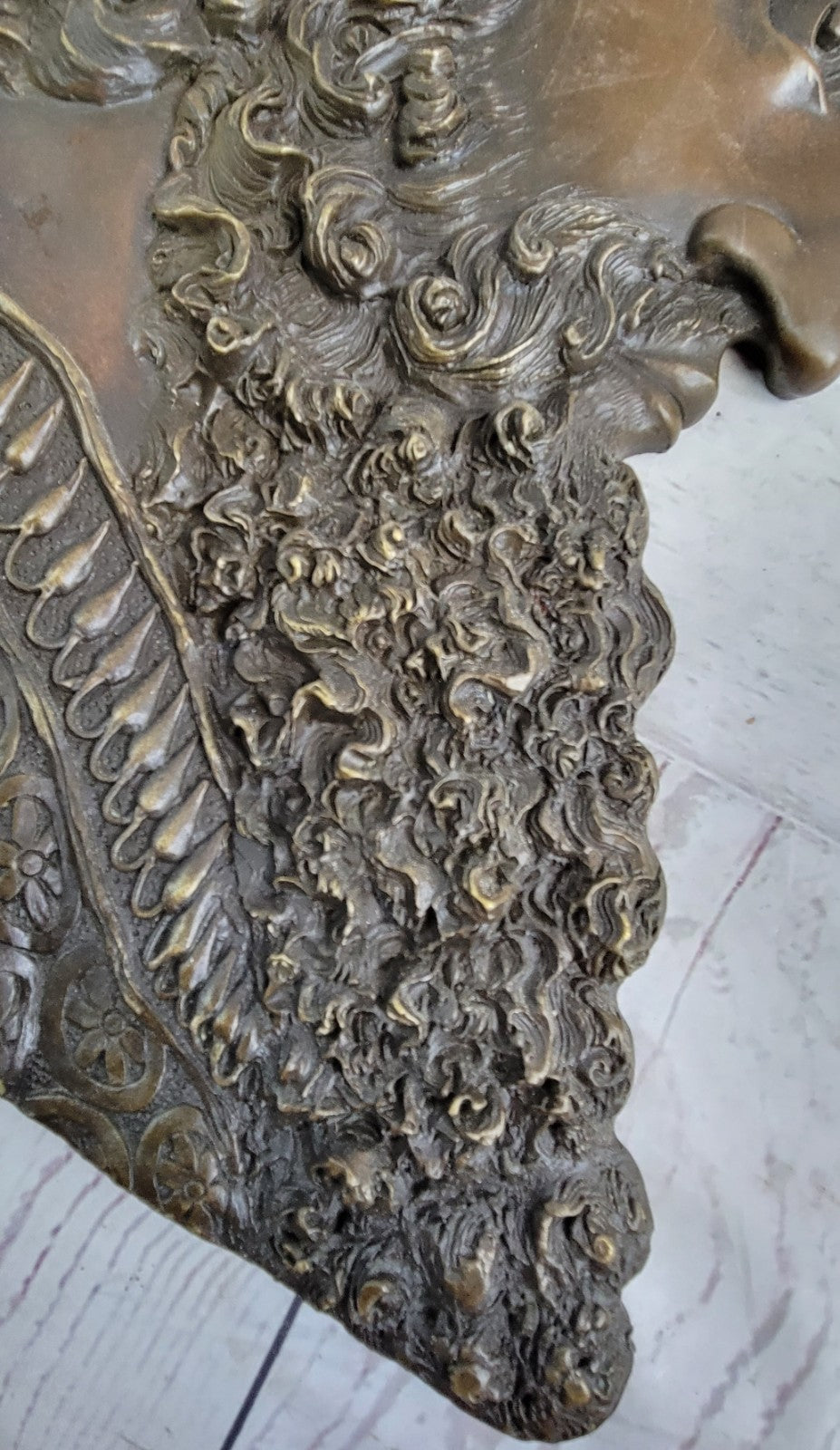 Art Deco Cyrus The Great Greatest Persian Empire King Bronze Sculpture for Wall